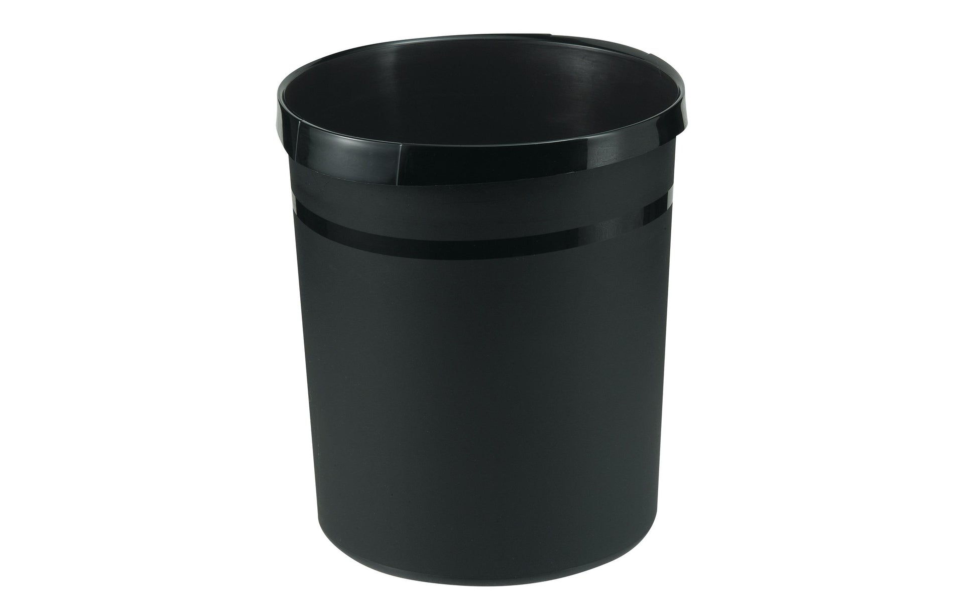 HAN Papierkorb KARMA öko – 18 l – Recycling-Kunststoff, rund – schwarz