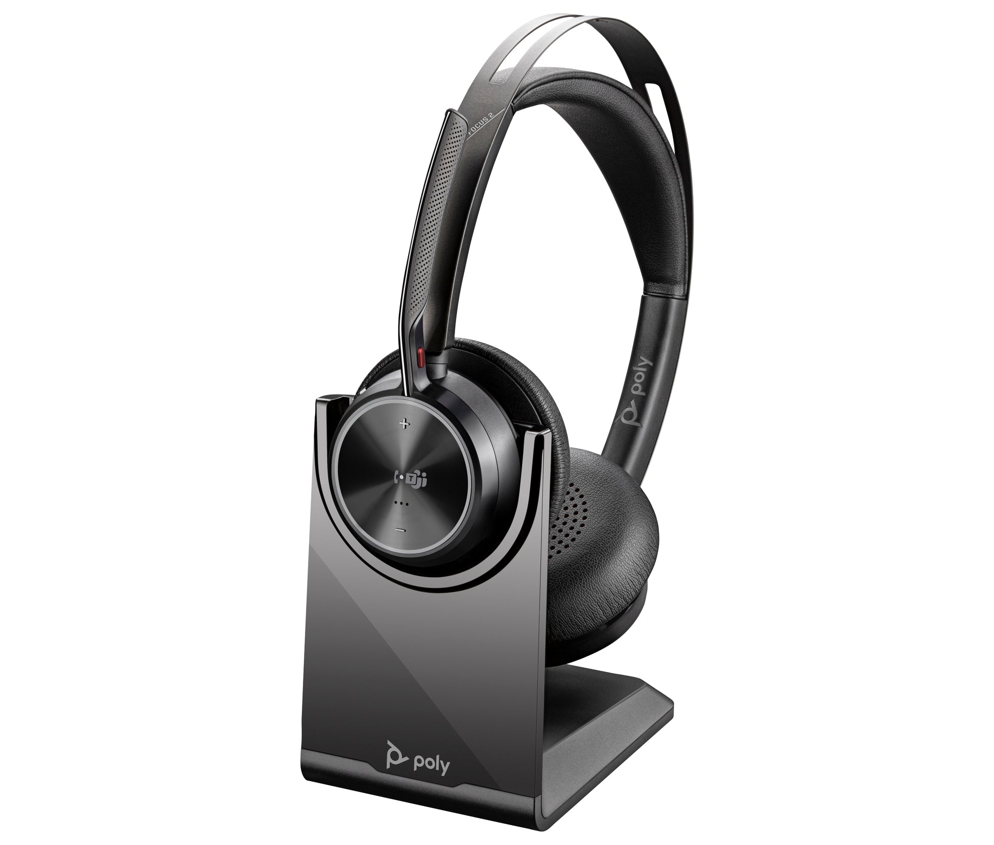 Poly Voyager Focus 2 – Headset – USB-C/USB-A Adapter, Ladestation – für Microsoft Teams