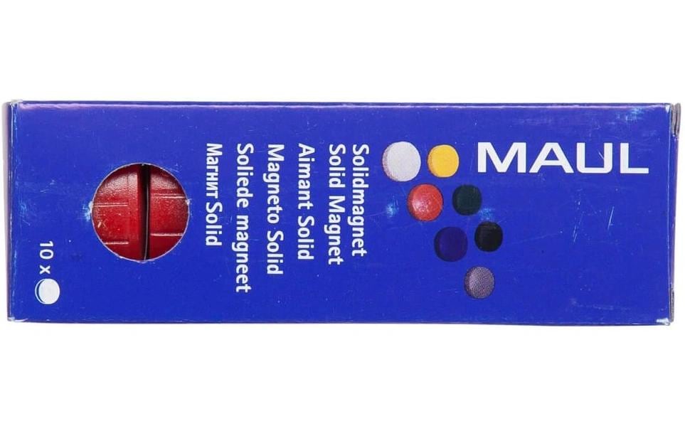 MAUL Starter-Kit – inkl. 10 Magnete, rot – für Whiteboards