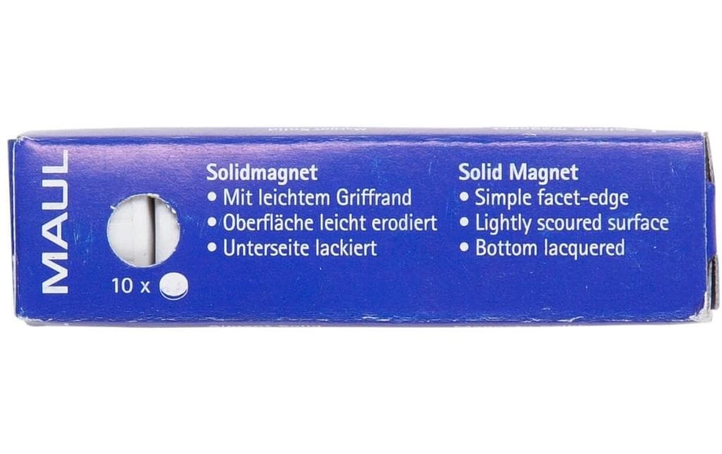 MAUL Starter-Kit, inkl. Magnete (rund, Ø 20 mm, weiss) – für Whiteboards – 10-teilig