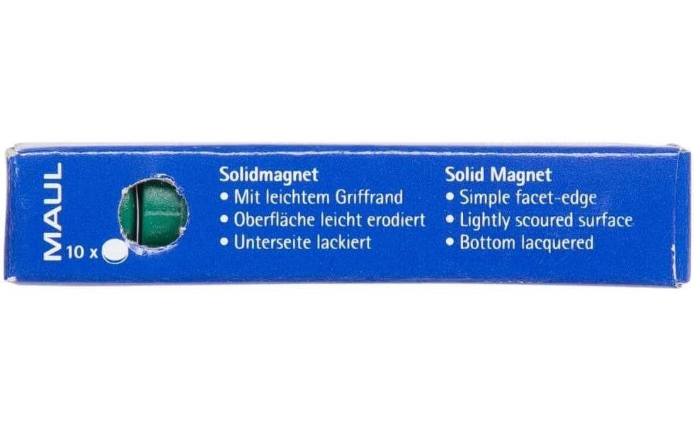 MAUL Starter-Kit – inkl. Magnete Ø 15 mm, Kunststoff, Grün – für Whiteboards – 10-teilig