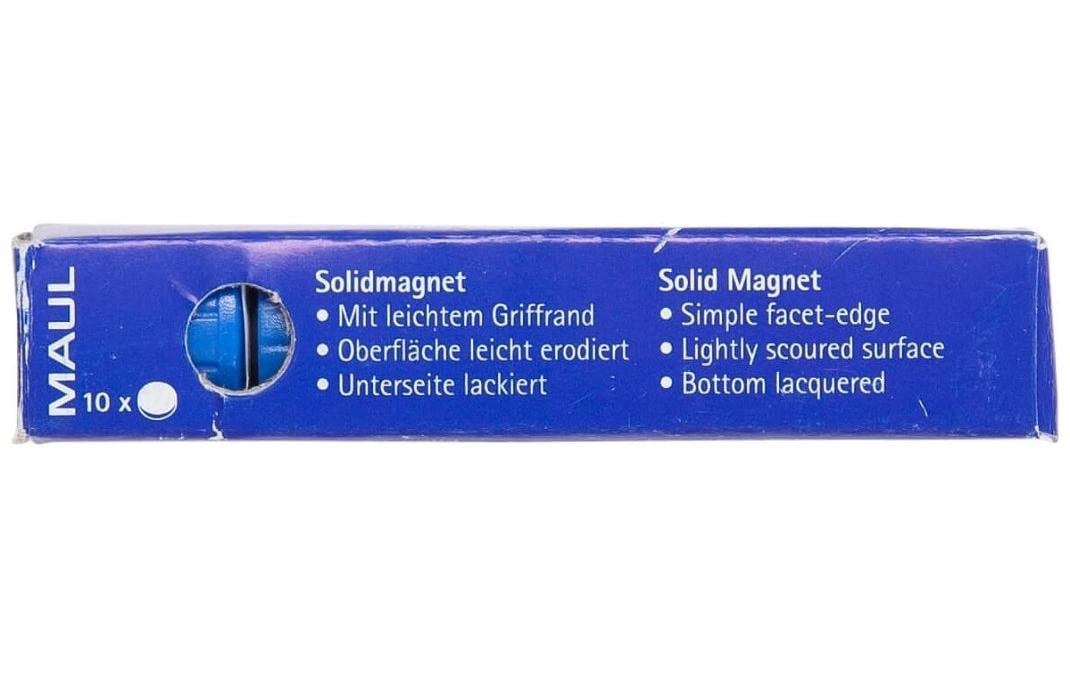 MAUL Starter-Kit, inkl. Rundmagnete Ø 15 mm, blau, Kunststoff – für Whiteboards – 10-teilig