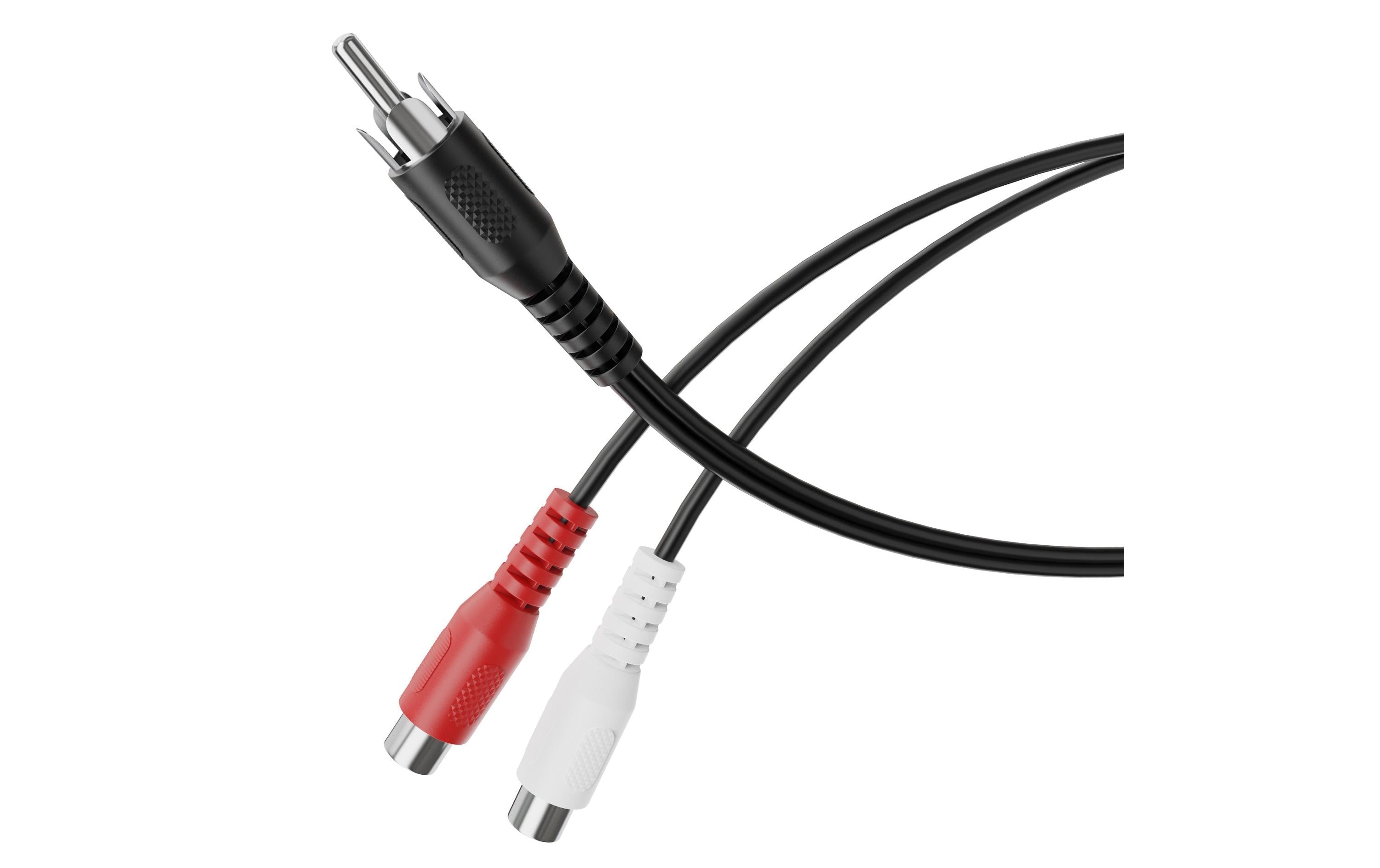 HDSUPPLY Cinch-Kabel (2×) – Cinch Stecker – 2× Cinch Buchse – 0,1 m