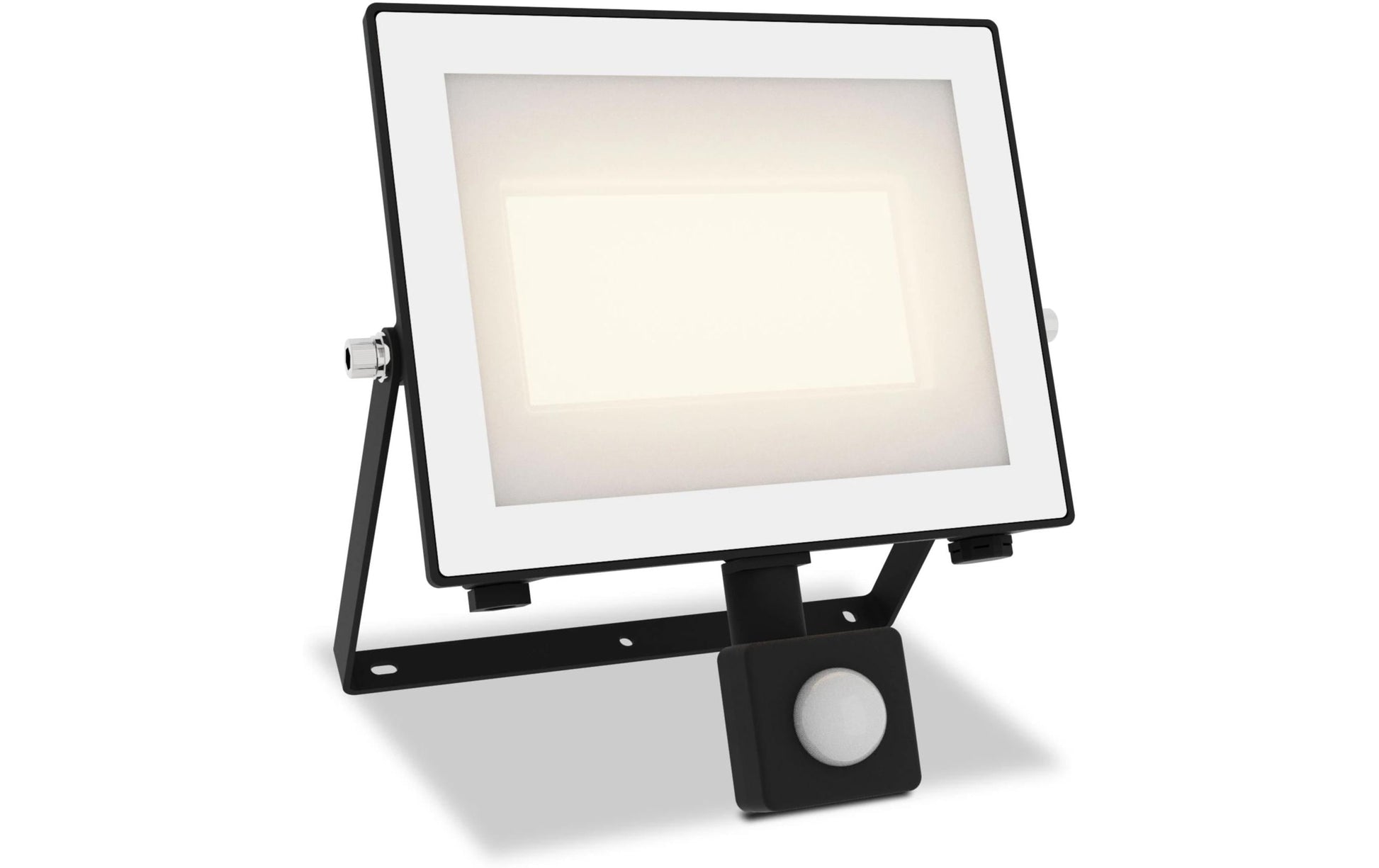 Philips by Signify Philips Aussenwandleuchte – Warmweiss, 3000 K – IP65 – Netzbetrieb – mit Bewegungsmelder – Schwarz – Aluminium