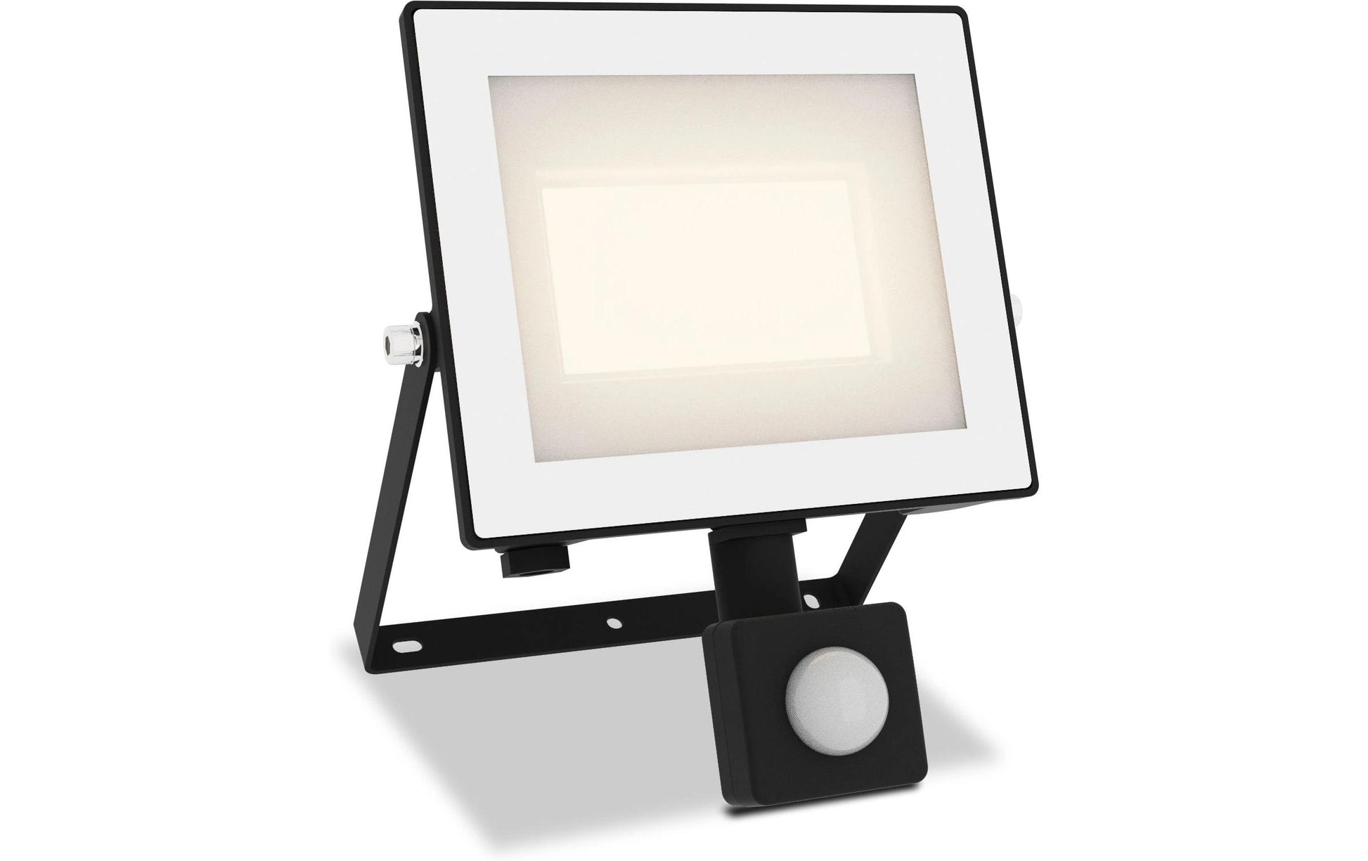 Philips by Signify Philips Aussenwandleuchte – Warmweiss, 3000 K, IP65, Netzbetrieb, mit Bewegungsmelder, Schwarz, Aluminium