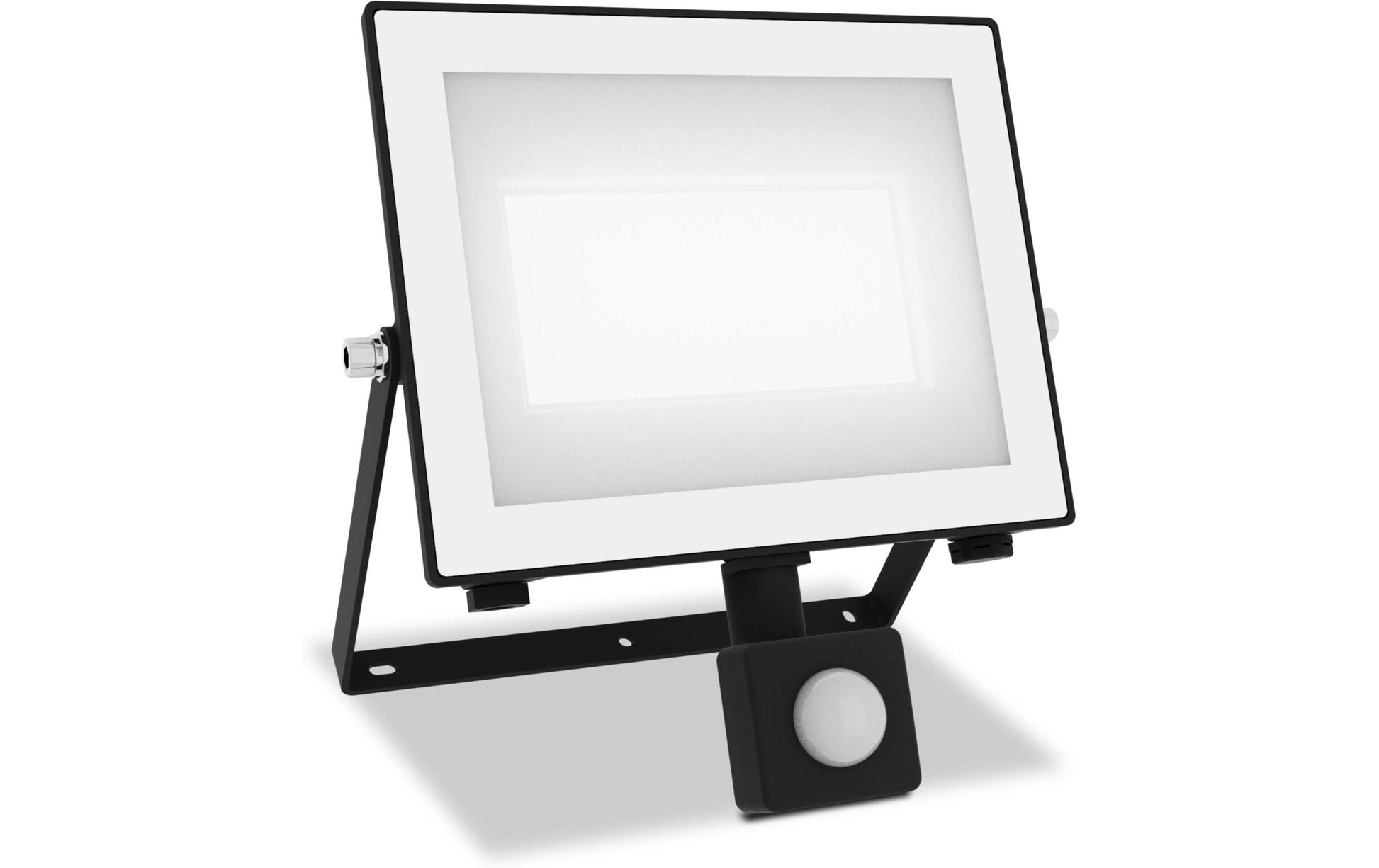 Philips by Signify Philips Aussenwandleuchte – Kaltweiss, 5000 K, IP65, Netzbetrieb, mit Bewegungsmelder, Schwarz, Aluminium