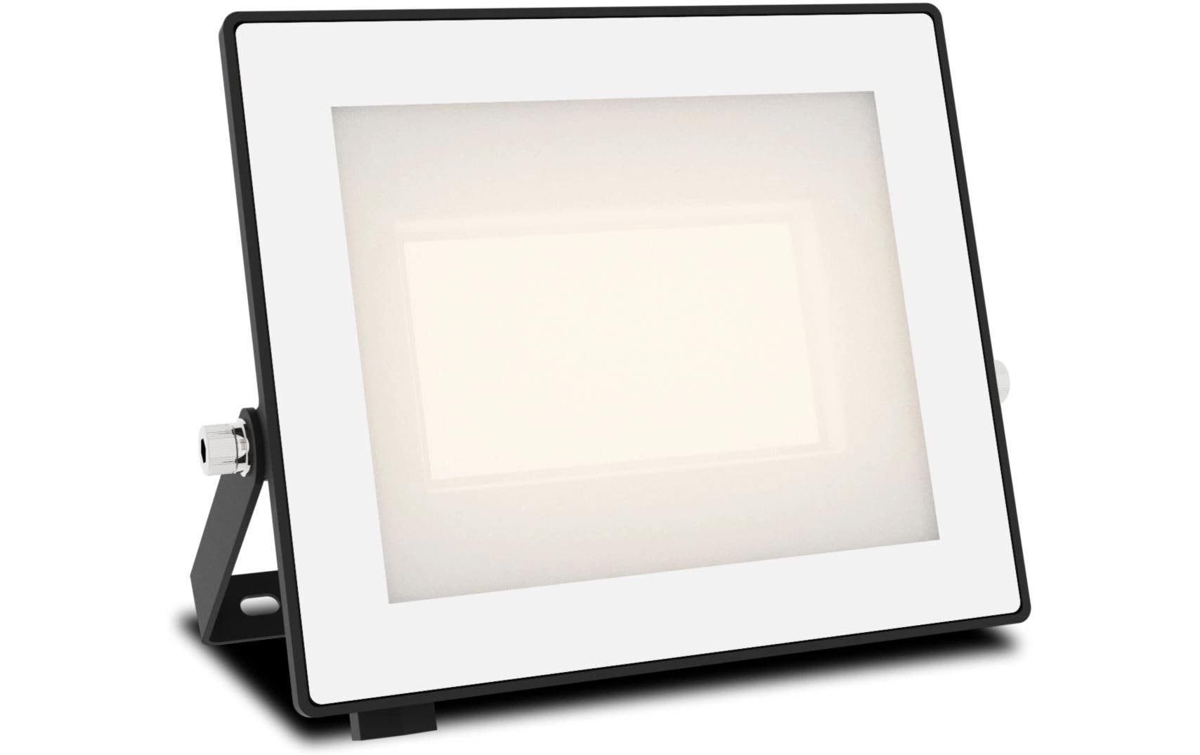 Philips by Signify Philips Aussenwandleuchte – 30 W – Warmweiss, 3000 K – IP65 – Netzbetrieb – schwenkbar – Schwarz – Aluminium