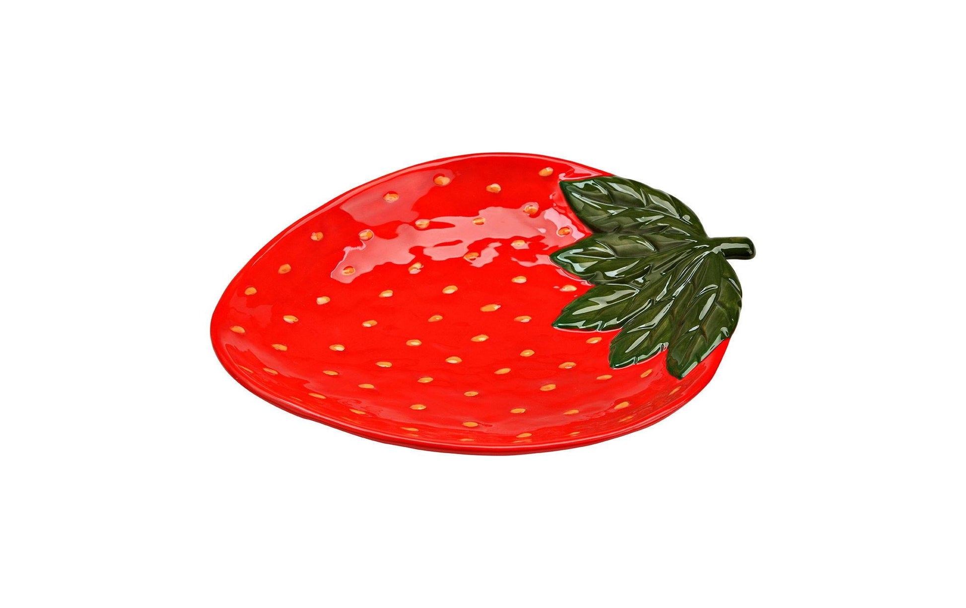 G. Wurm Schale – 22,0 × 26,0 × 3,0 cm, Keramik, Rot