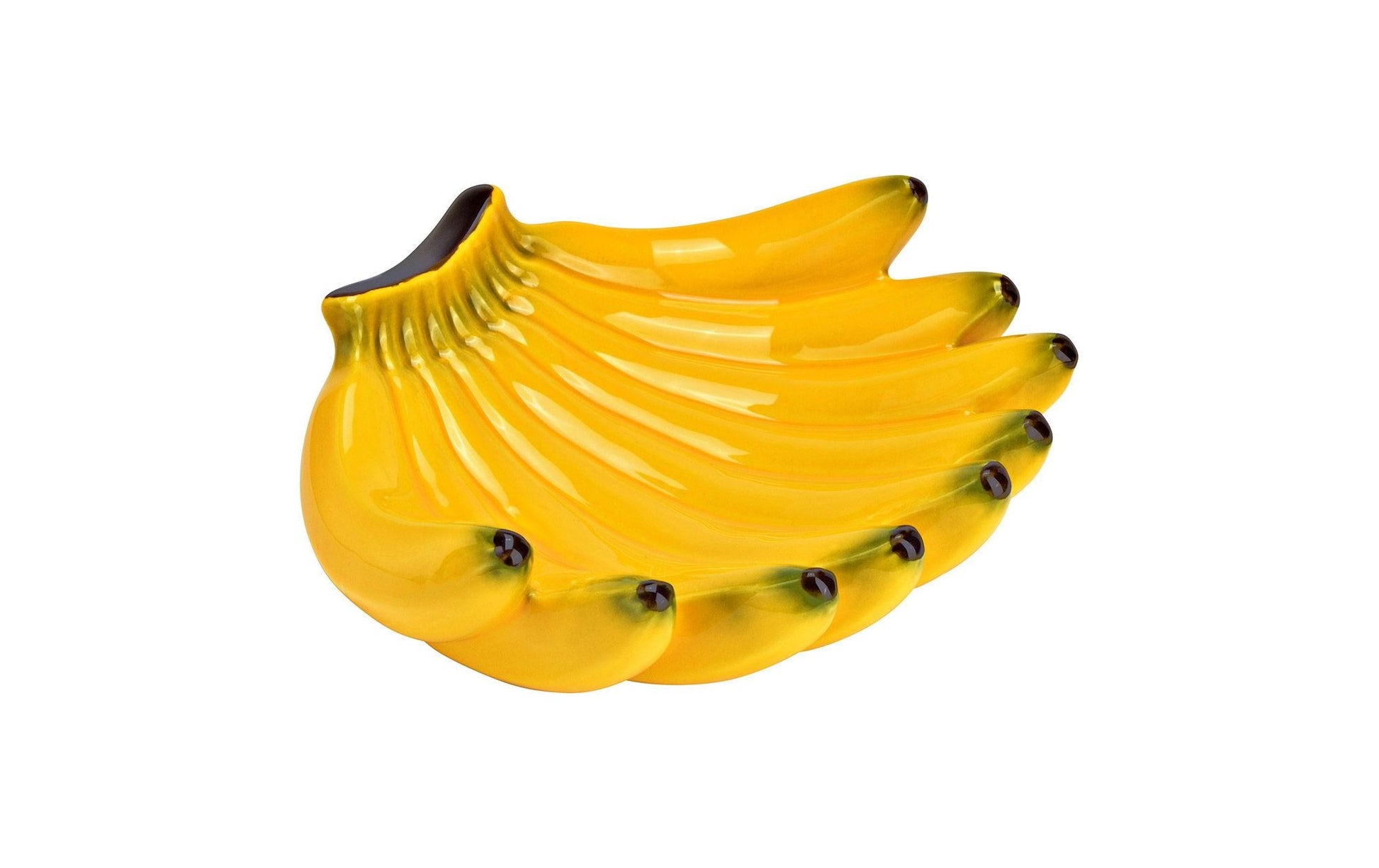 G. Wurm Schale Banane – 23,0 × 19,0 × 7,0 cm, Keramik, Gelb