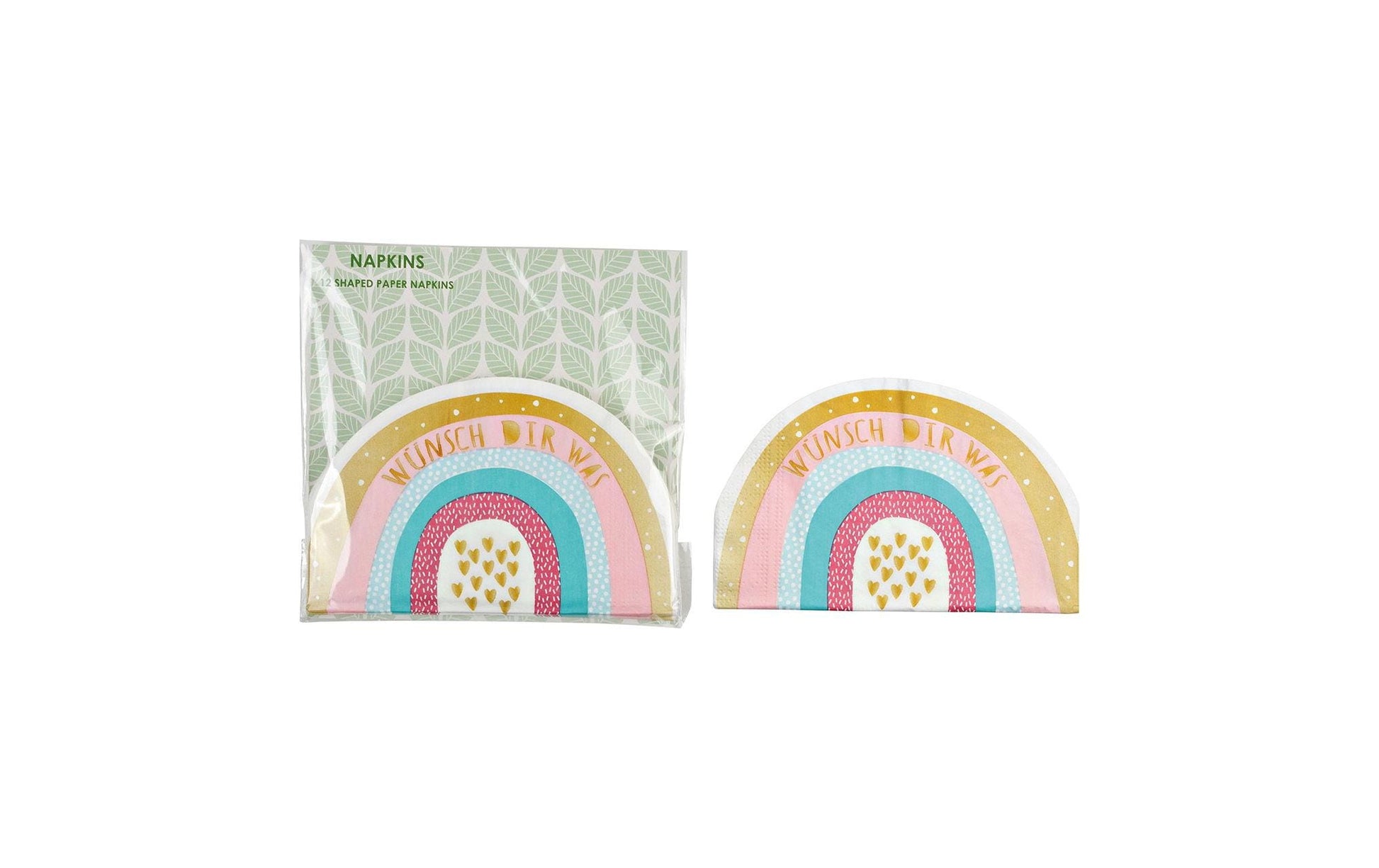 G. Wurm Servietten Regenbogen – 33 × 33 cm, 3-lagig – 20 Stück