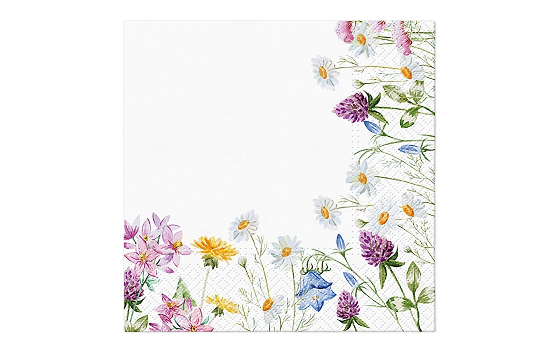 G. Wurm Servietten Blumenwiese – 33 × 33 cm, 3-lagig – 20 Stück