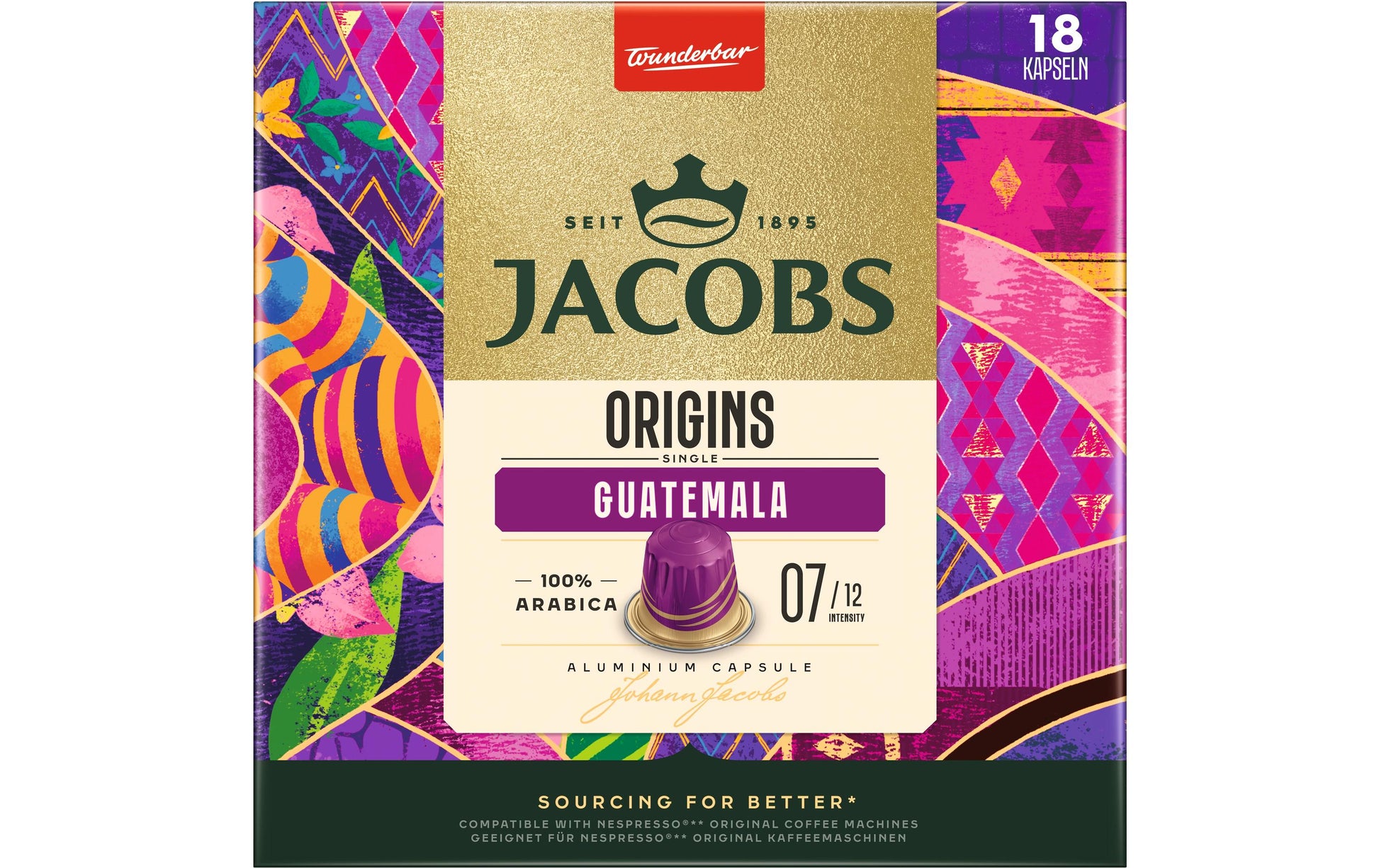 Jacobs NKK Single Origins Guatemala – Kapseln für Nespresso – Espresso, 18 Kapseln