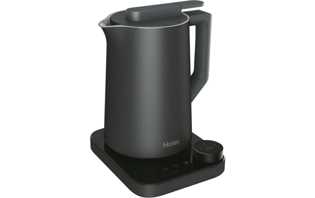 Haier Wasserkocher – 1,3 l, mit Temperaturwahl, Warmhaltefunktion, Kunststoff, schwarz, HKE7W 011