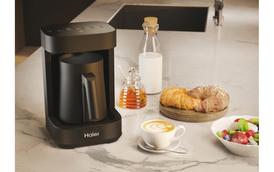 Haier Filterkaffeemaschine – 0,4 l, 700 W, Metall, Schwarz, HMB5A 021