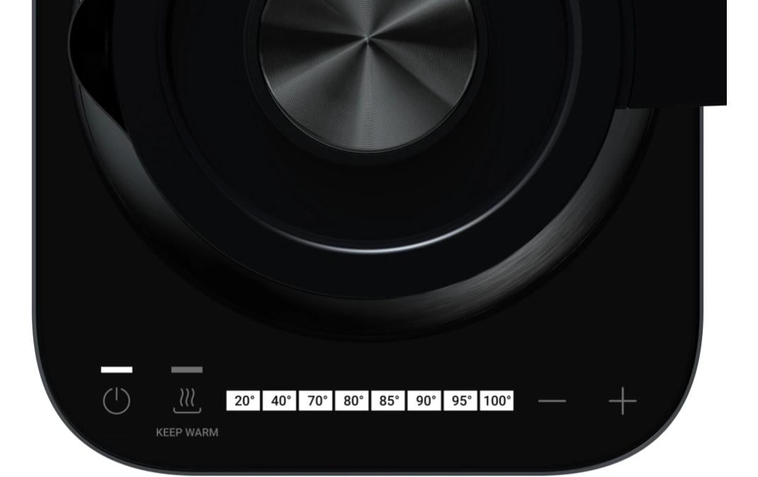 Haier Wasserkocher – 1,7 l, mit Temperaturwahl, Warmhaltefunktion, Metall, Schwarz, HKE5A 021