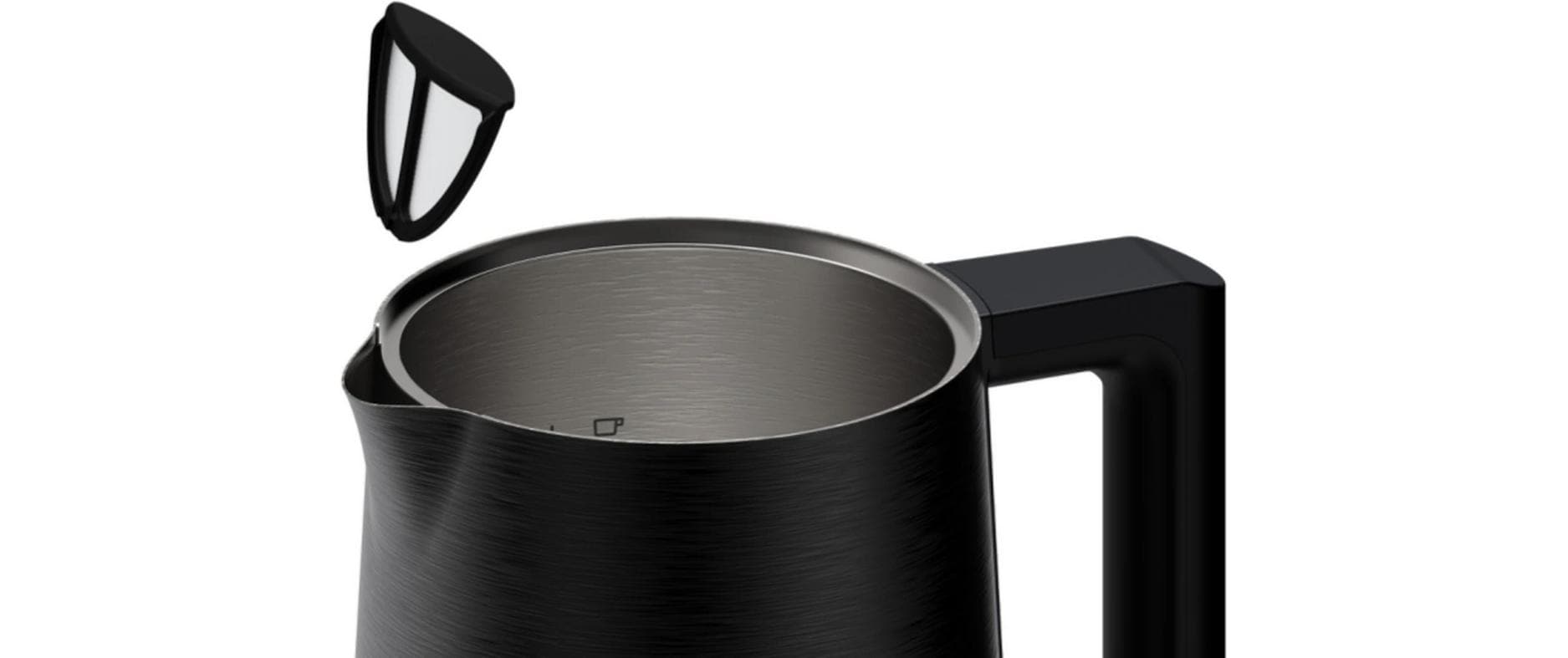 Haier Wasserkocher – 1,7 l, mit Temperaturwahl, Warmhaltefunktion, Metall, Schwarz, HKE5A 021