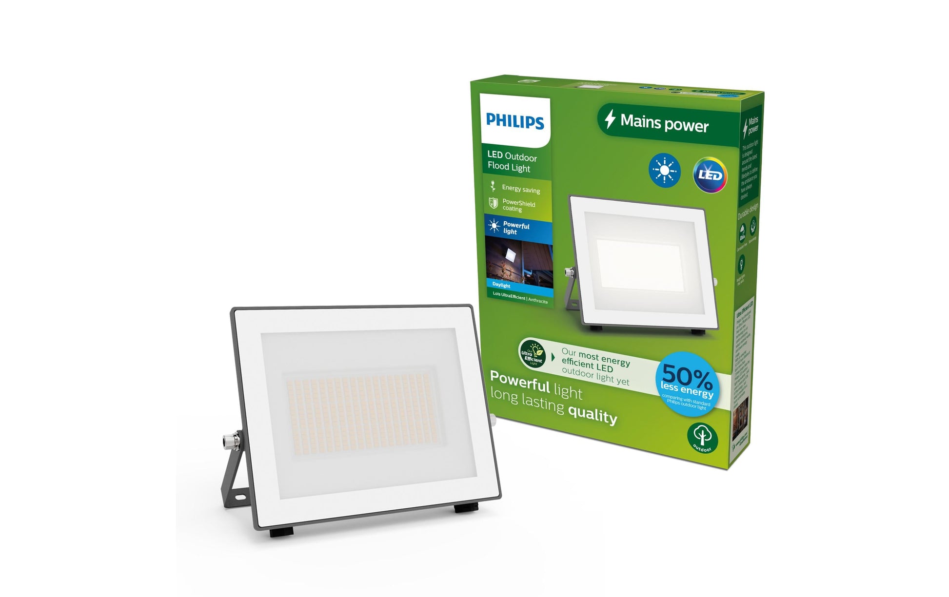 Philips Lois Weisslicht-LED-Strahler – 24 W, 5000 K, IP65, 220-240 V