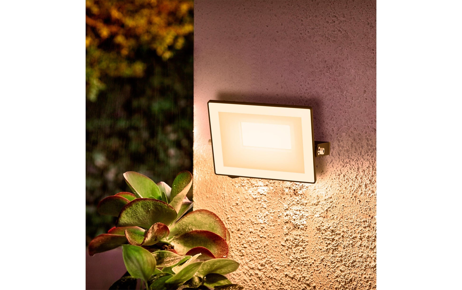 Philips by Signify Philips Aussenwandleuchte Lois – 13×2 cm – 1800 lm, 20 W – Warmweiss, 3000 K – IP65 – Netzbetrieb