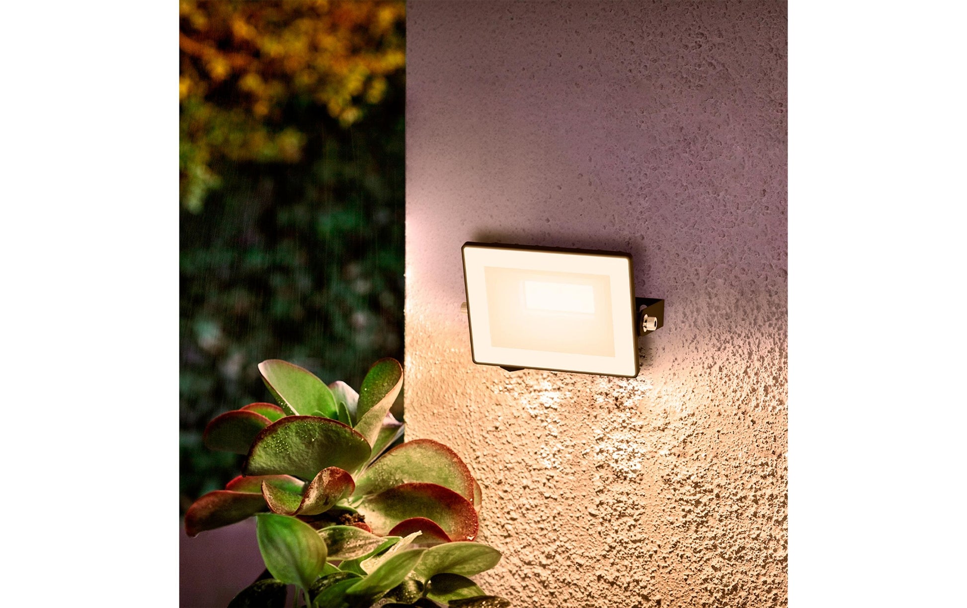 Philips by Signify Philips Aussenwandleuchte – 10 W – Warmweiss, 3000 K – IP65 – Netzbetrieb – Schwenkbar – Schwarz, Aluminium