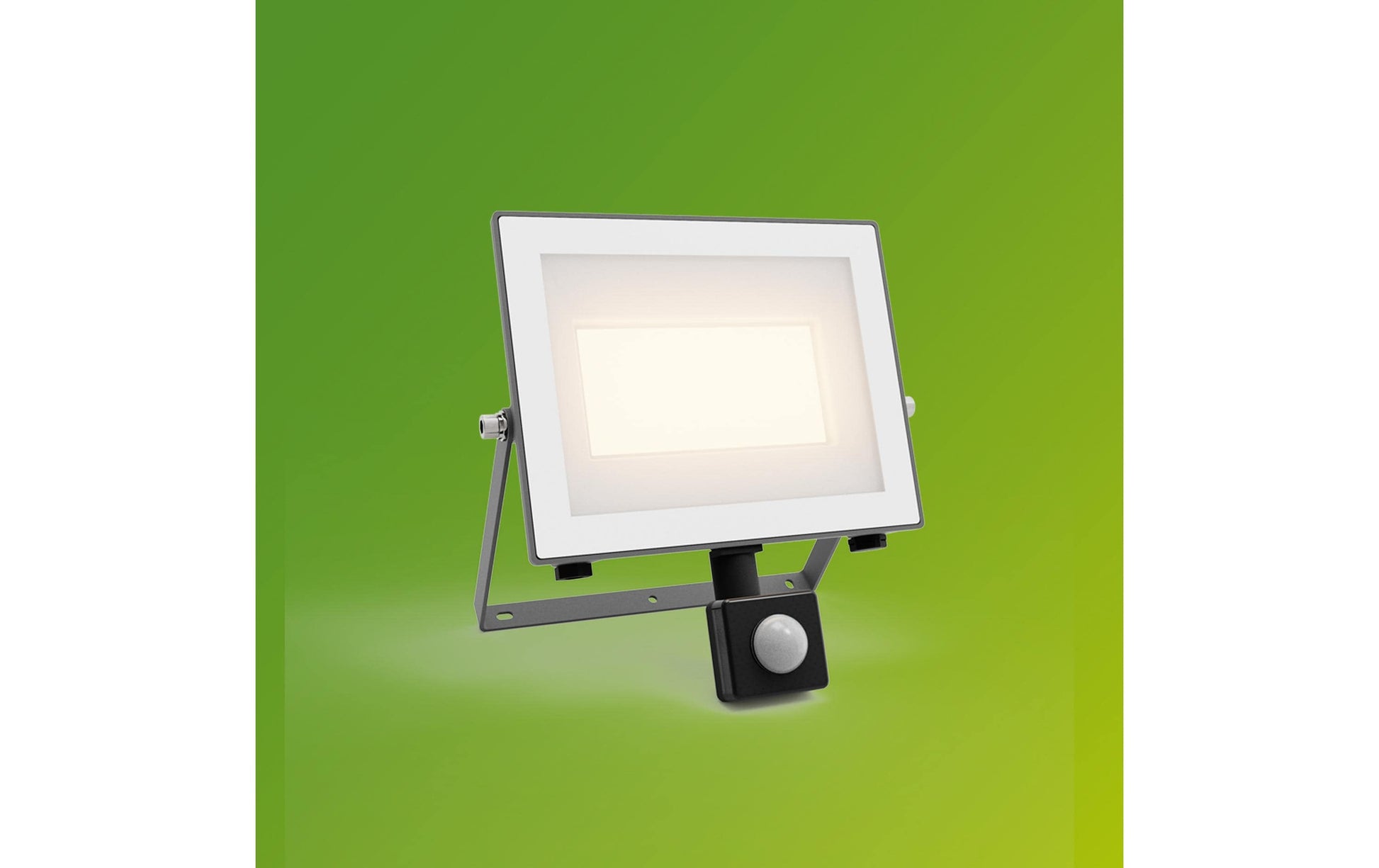 Philips Arbeitsstrahler – Warmweiss, 3000 K – IP65 – Netzbetrieb – mit Bewegungsmelder – Anthrazit, Aluminium