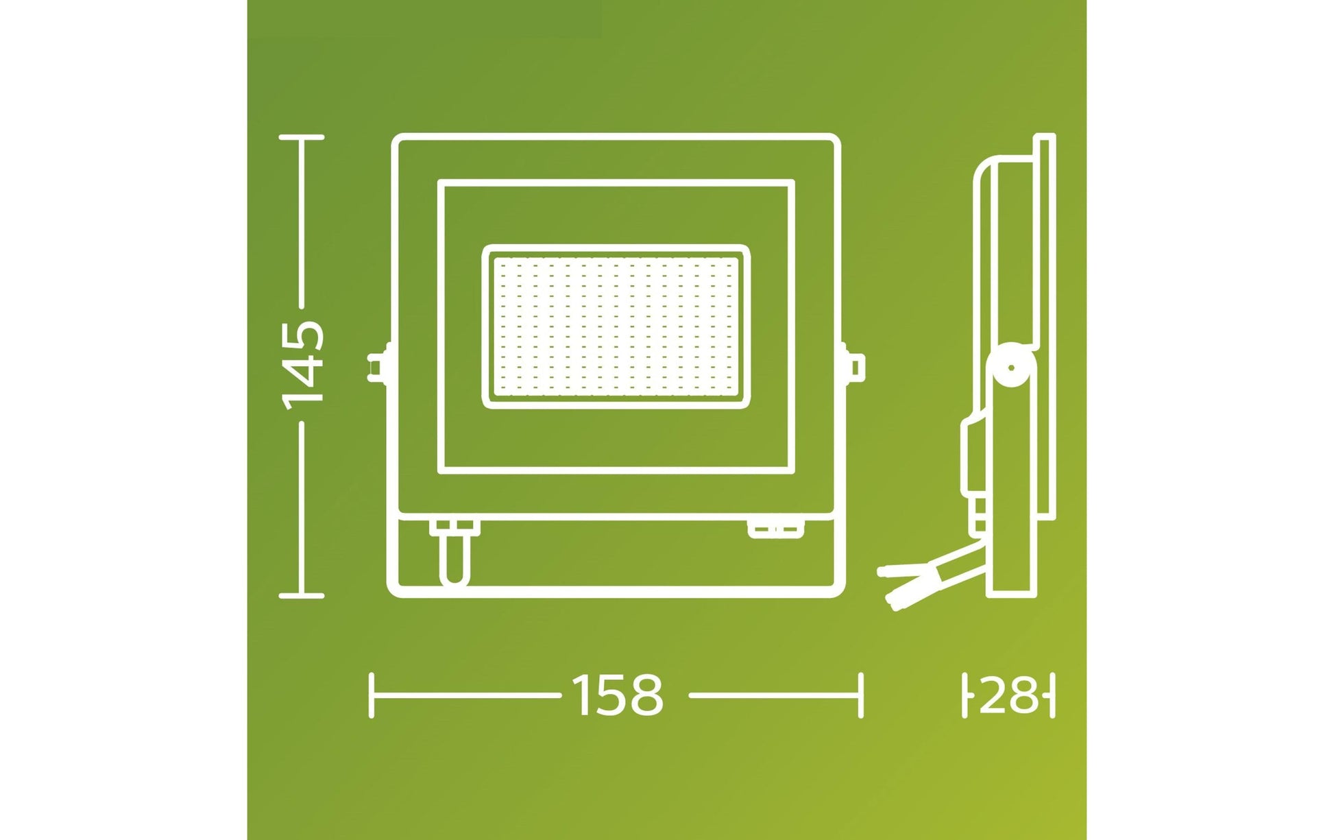 Philips Aussenwandleuchte – 2'650 lm, 14 W – Kaltweiss, 5000 K – IP65 – Netzbetrieb – Grau – Aluminium