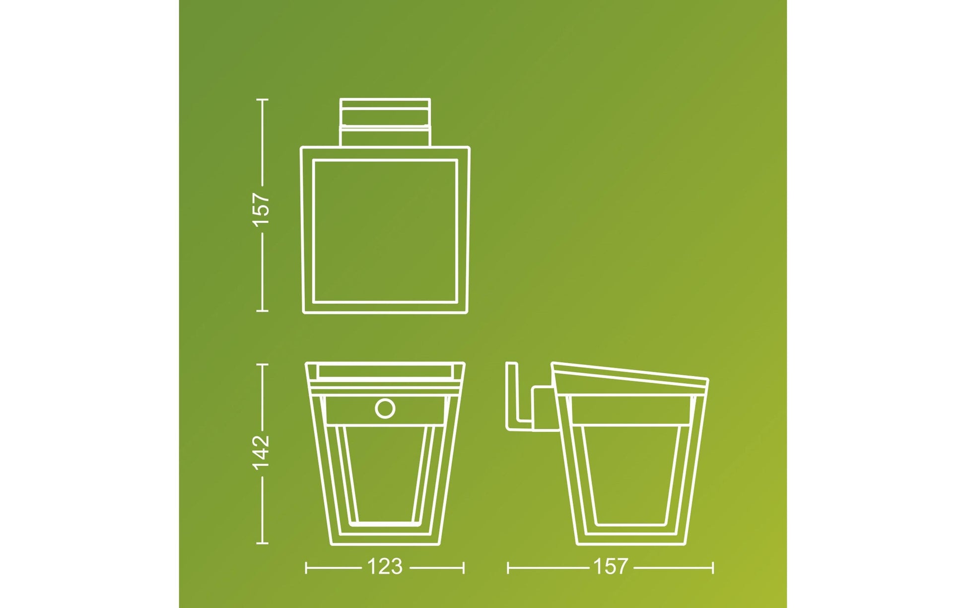 Philips Aussenwandleuchte – 3×2 cm, 250 lm, 1,8 W, Warmweiss, 3000 K, IP44, Solarbetrieb, Schwarz, Kunststoff