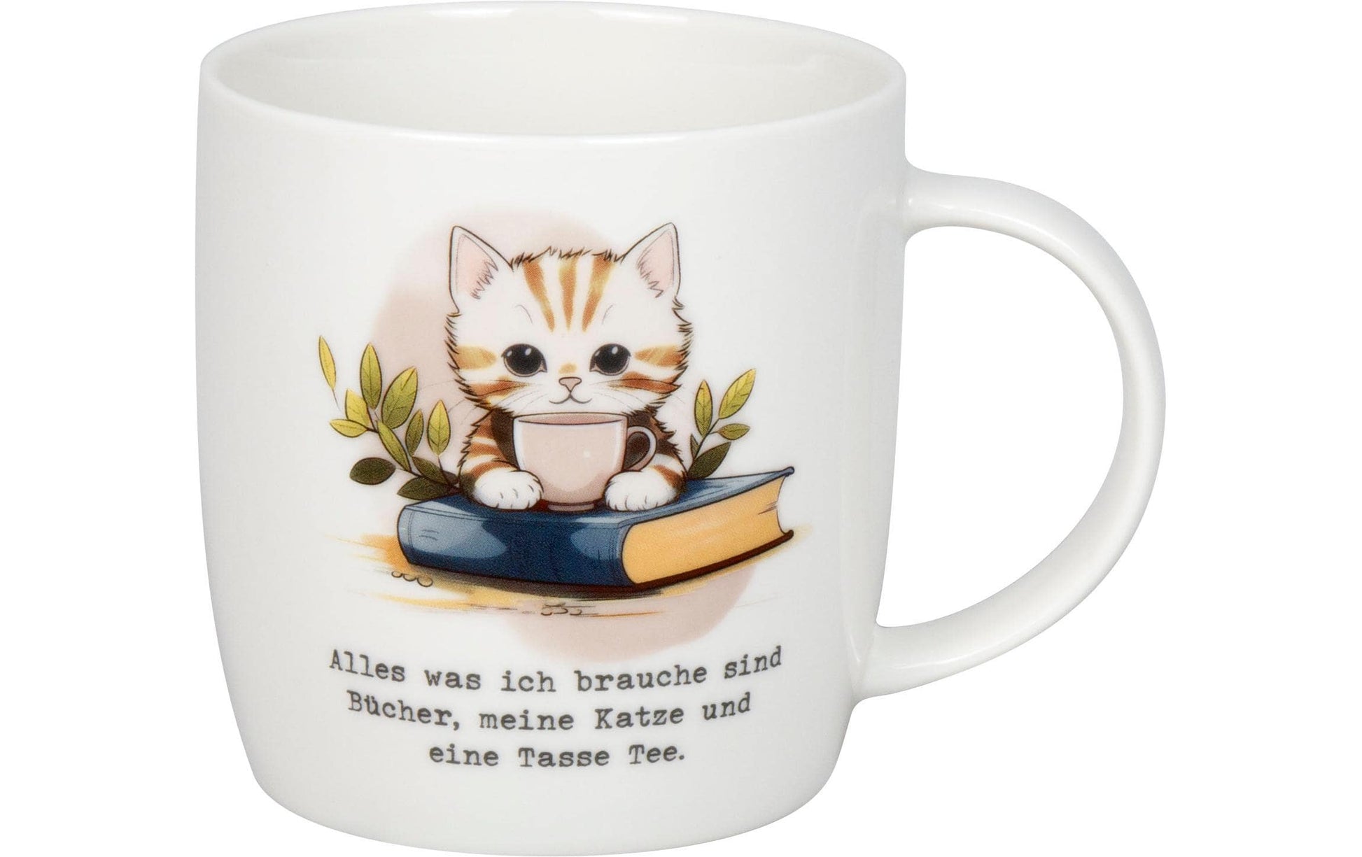 Könitz Porzellan Könitz Teetasse – 400 ml, Ø 8,7 cm, H 9,2 cm, Porzellan, Weiss, spülmaschinenfest, mikrowellengeeignet