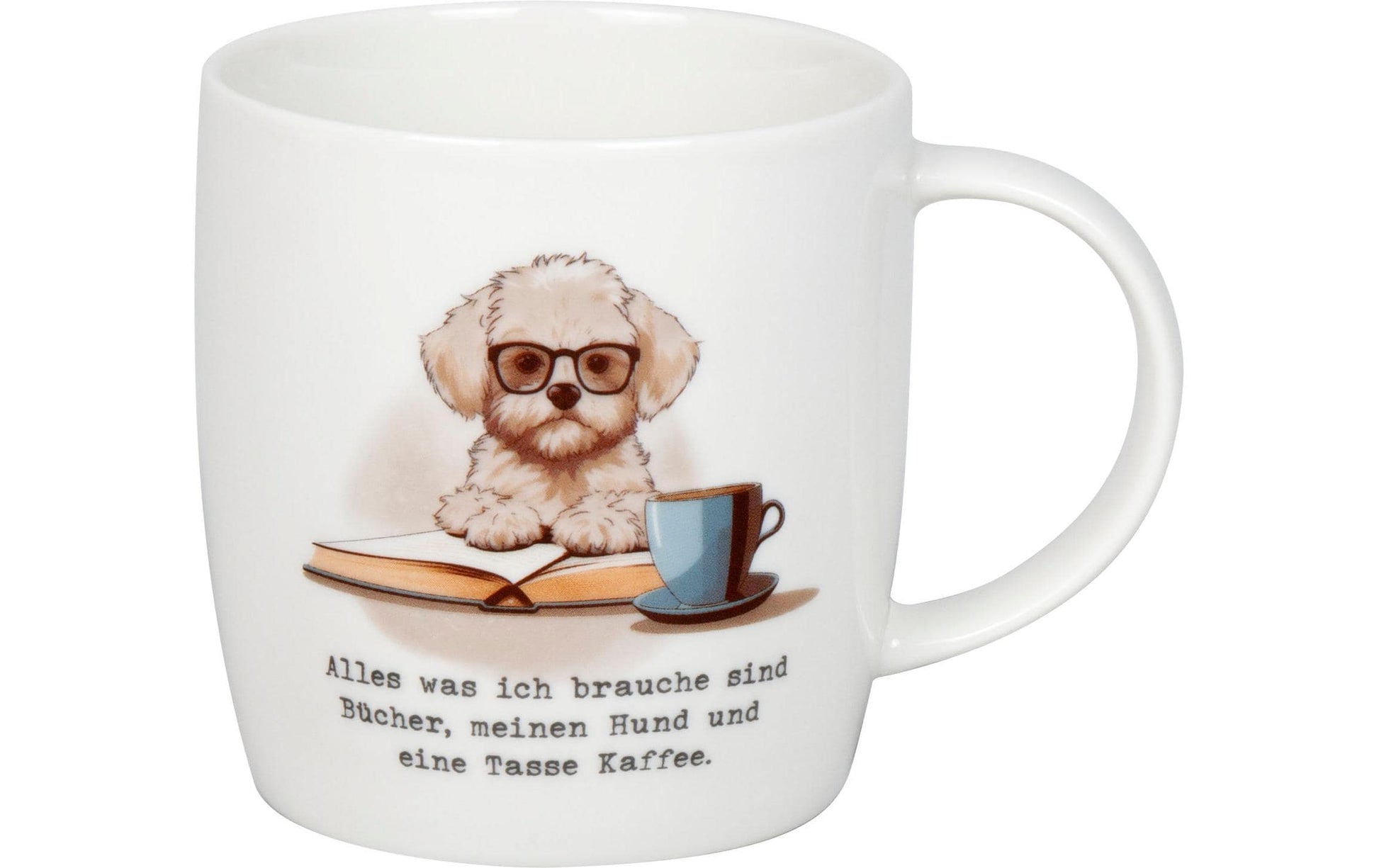 Könitz Porzellan Könitz Teetasse – 400 ml, Ø 8,7 cm, H 9,2 cm, Knochenporzellan, Weiss, spülmaschinenfest, mikrowellengeeignet