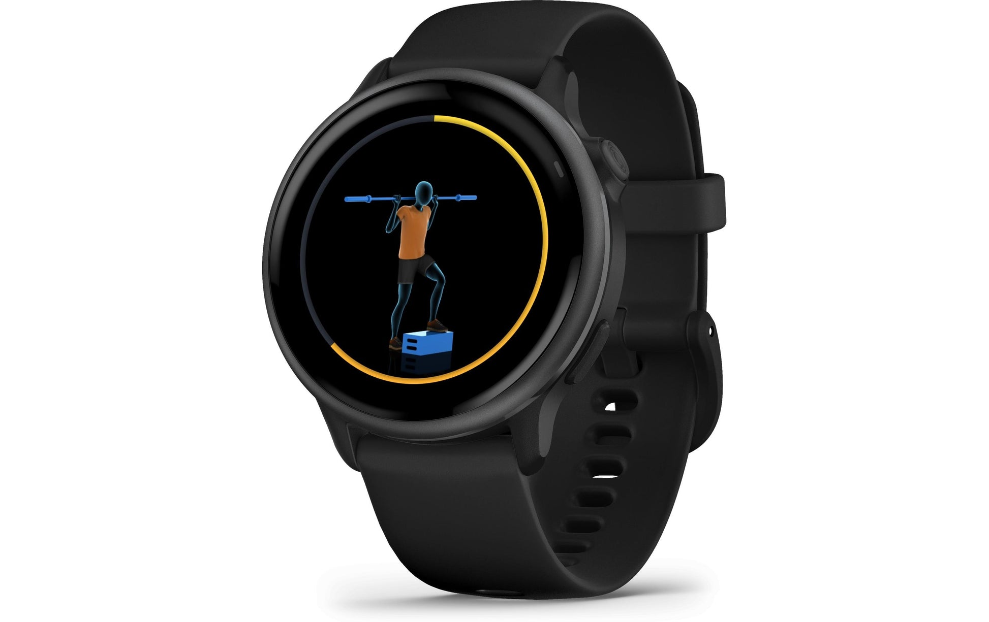 Garmin Vivoactive 6 – GPS-Smartwatch – GPS, ANT+, Farbdisplay, Touchscreen, Schwimmen, Schwarz, Sportarmband