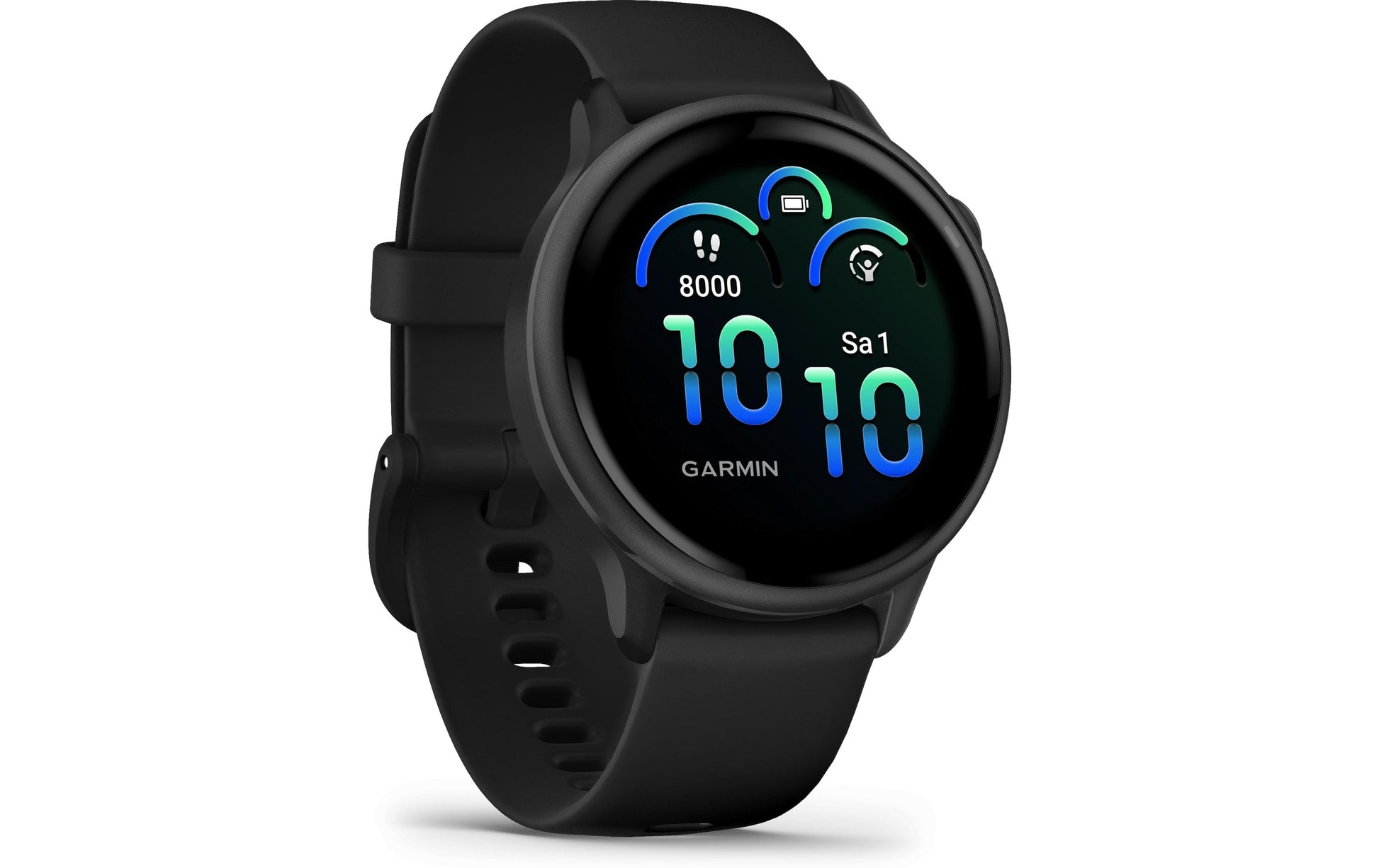 Garmin Vivoactive 6 – GPS-Smartwatch – GPS, ANT+, Farbdisplay, Touchscreen, Schwimmen, Schwarz, Sportarmband