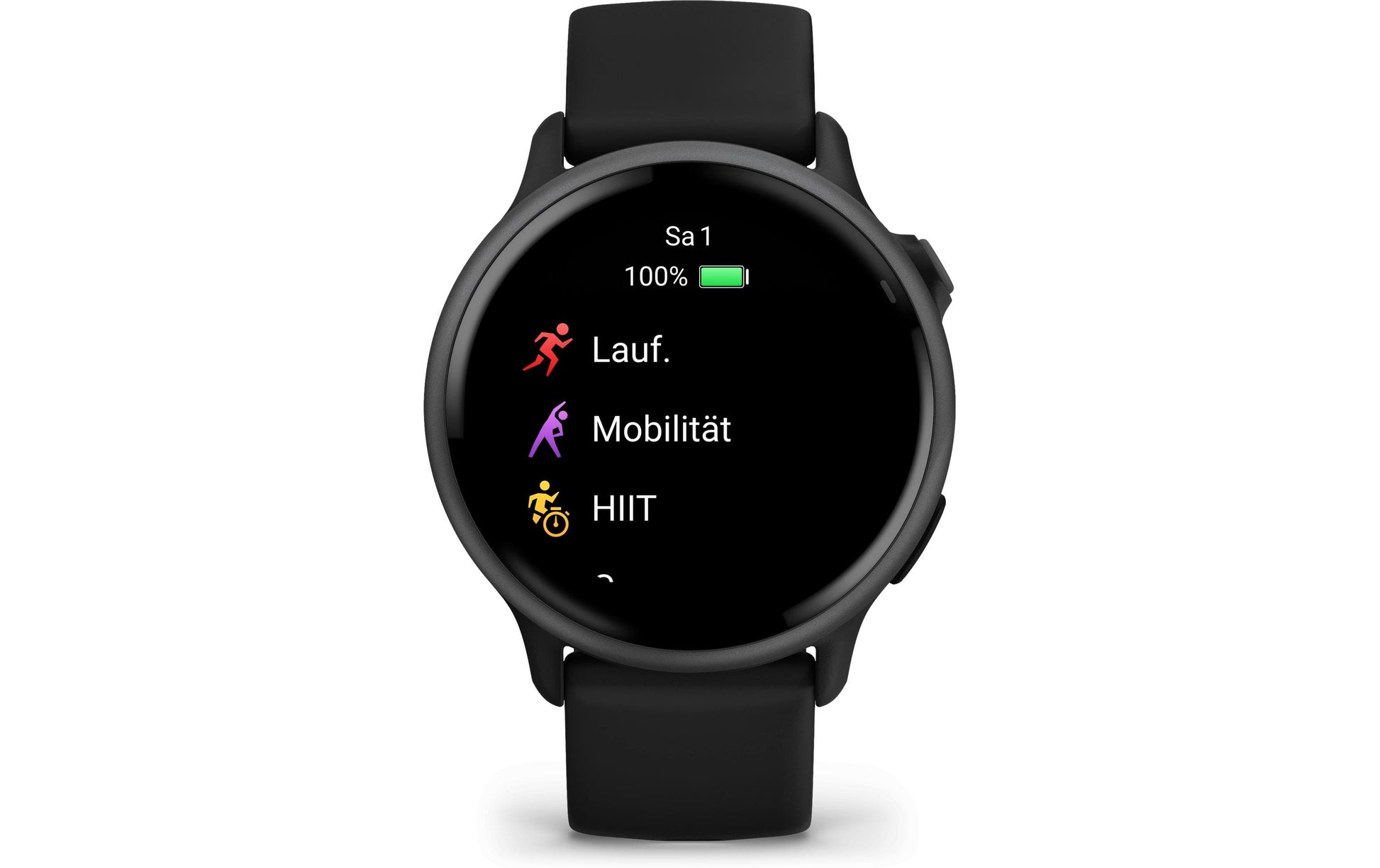 Garmin Vivoactive 6 – GPS-Smartwatch – GPS, ANT+, Farbdisplay, Touchscreen, Schwimmen, Schwarz, Sportarmband