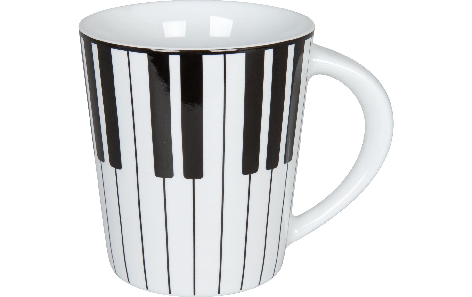 Könitz Porzellan Könitz Becher Piano – 380 ml, Ø 9,0 cm, Porzellan, Weiss, spülmaschinenfest, mikrowellengeeignet