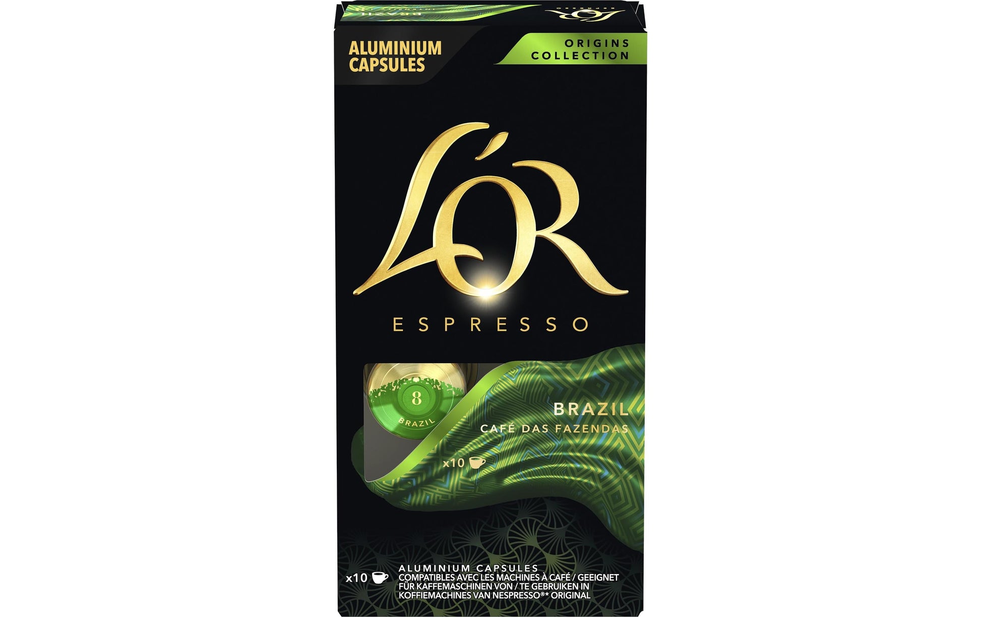 L'Or Brazil – Kapseln für Nespresso – Espresso, 10 Kapseln