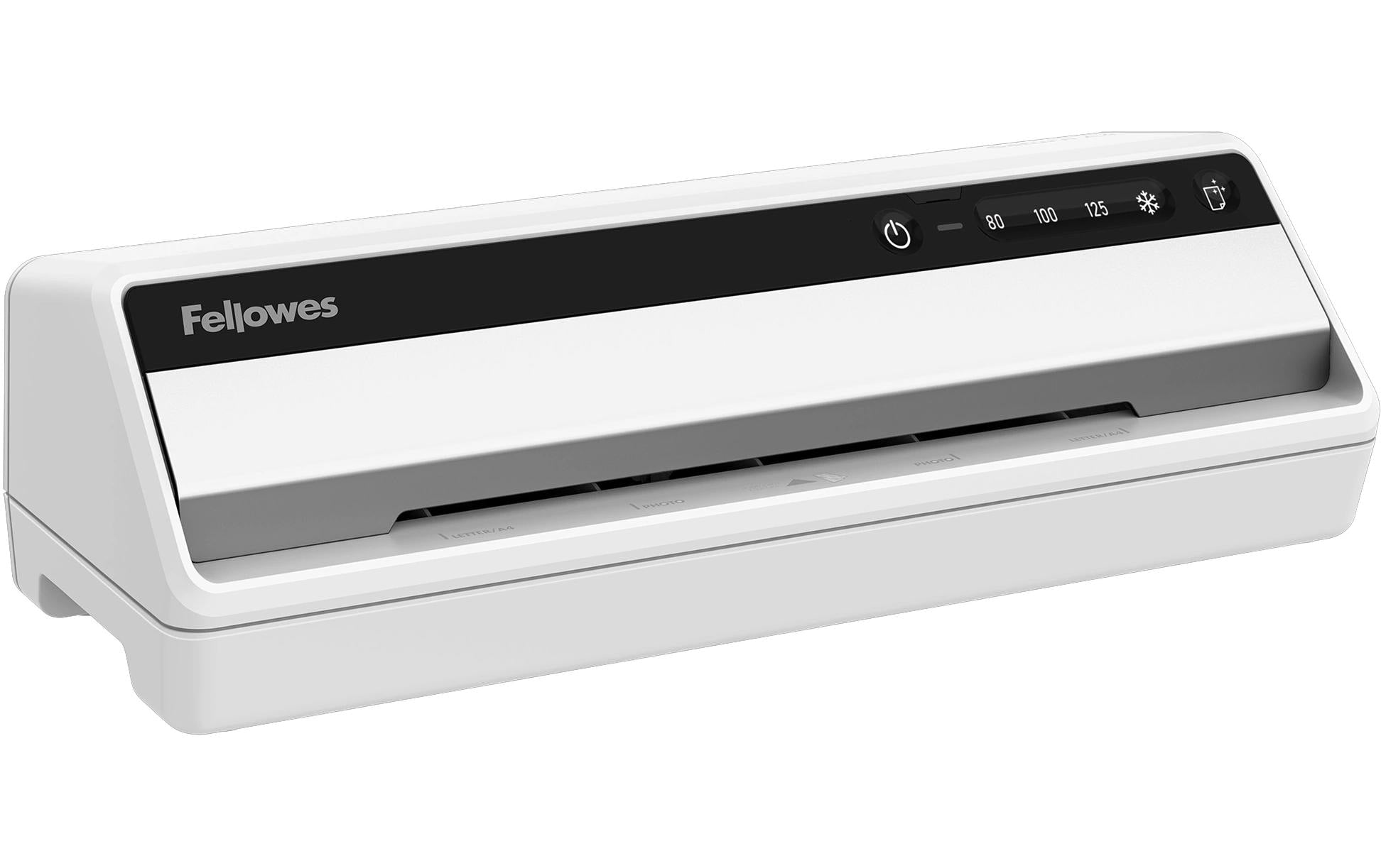 Fellowes Saturn 3i Laminiergerät A4 – Kaltlaminierer, bis 125 µm, 2 Rollen, 300 mm/min, schwarz/grau