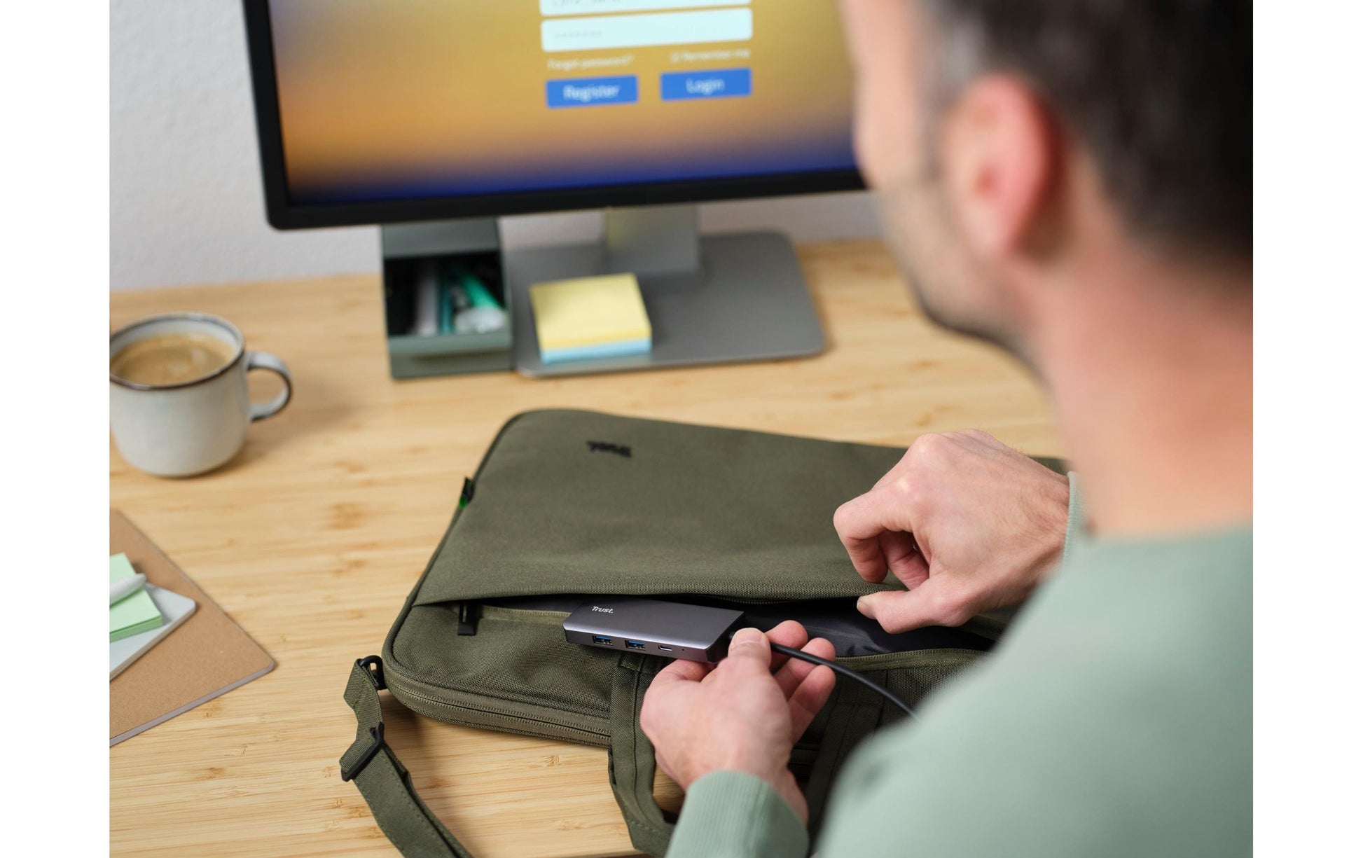Trust Dalyx Multiport-Adapter – USB-C, 1× HDMI, 2× USB-A, GbE, für Windows/Mac/ChromeOS