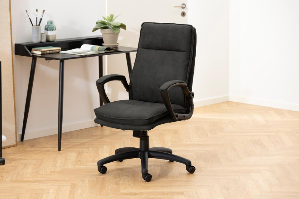 Actona AC Design Bürostuhl Brad – Anthrazit, Mikrofaser