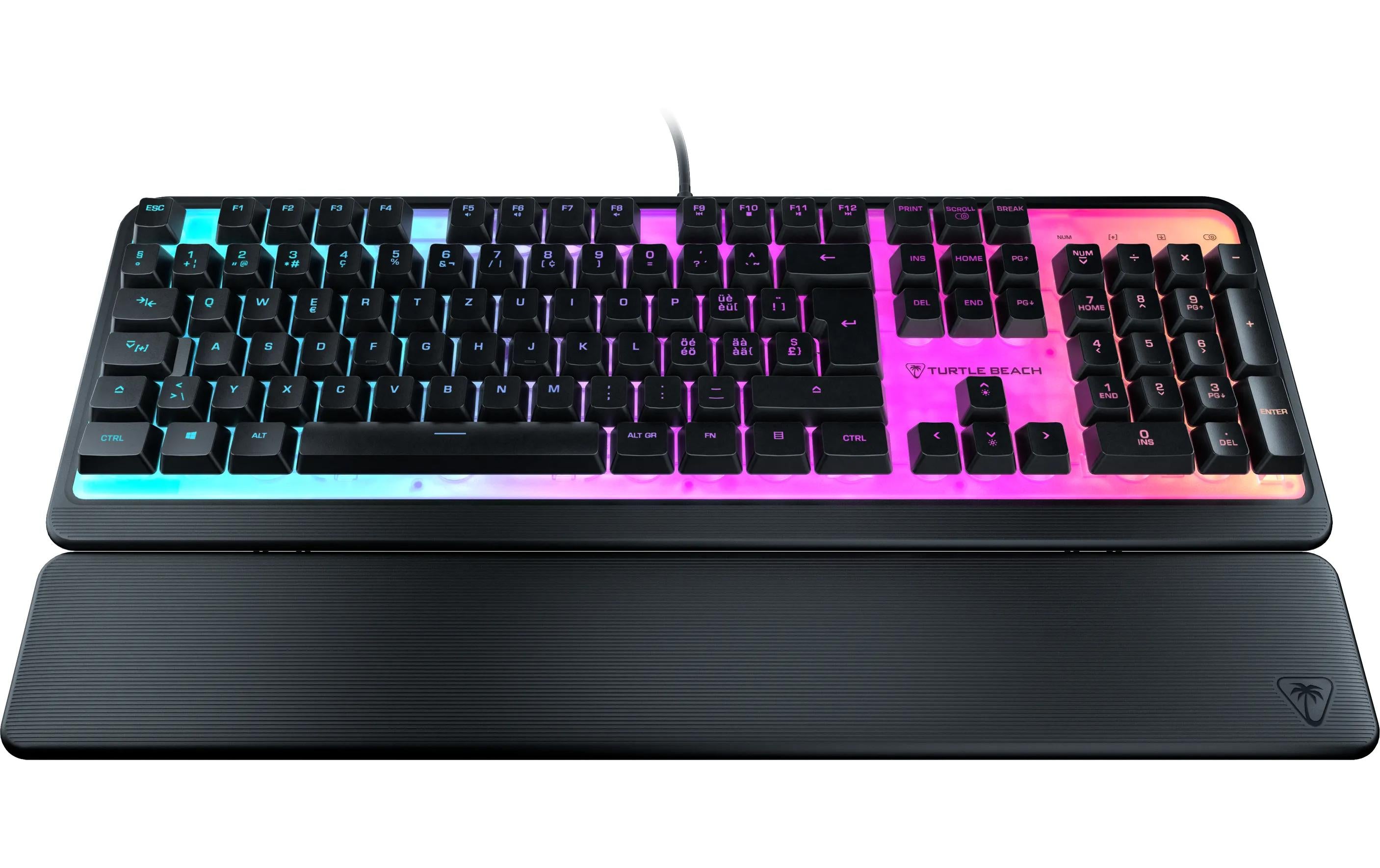 Turtle Beach Magma – Tastatur, kabelgebunden (USB-A), CH-Layout (DE-CH), Fullsize (mit Ziffernblock), Membran