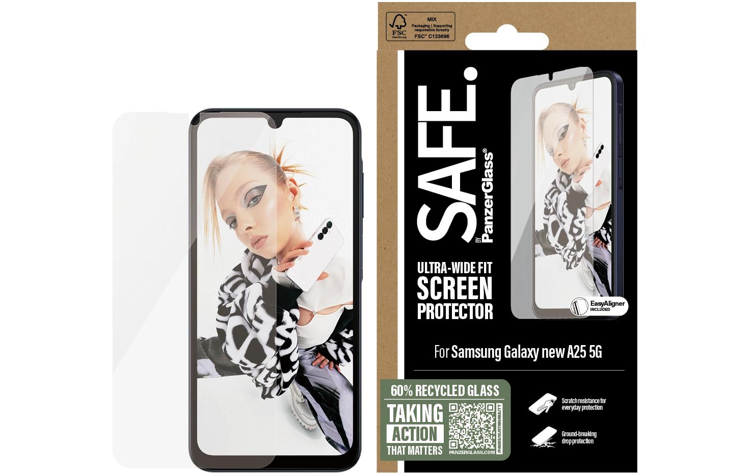 PanzerGlass Displayschutz (Panzerglas), Ultra-Wide Fit – für Galaxy A26 5G – mit Applikator