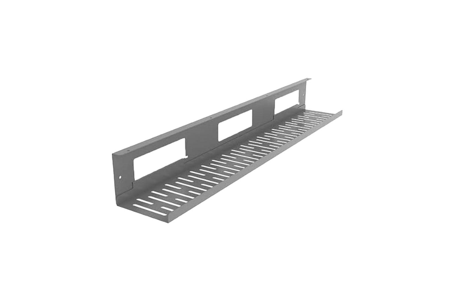 Contini 110882 Untertisch-Kabelwanne – 800 × 120 × 100 mm – Grau