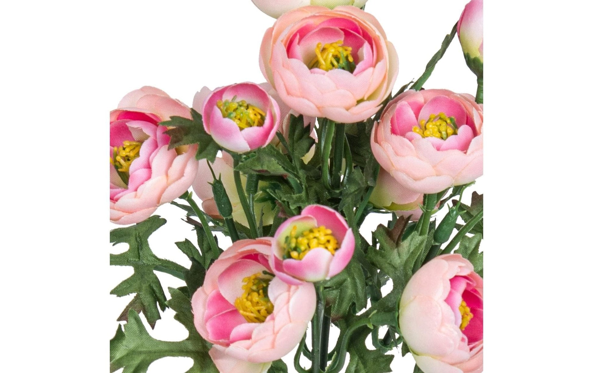 Botanic-Haus Ranunkelstrauss – 12-teilig, 28 cm – Kunststoff, rosé