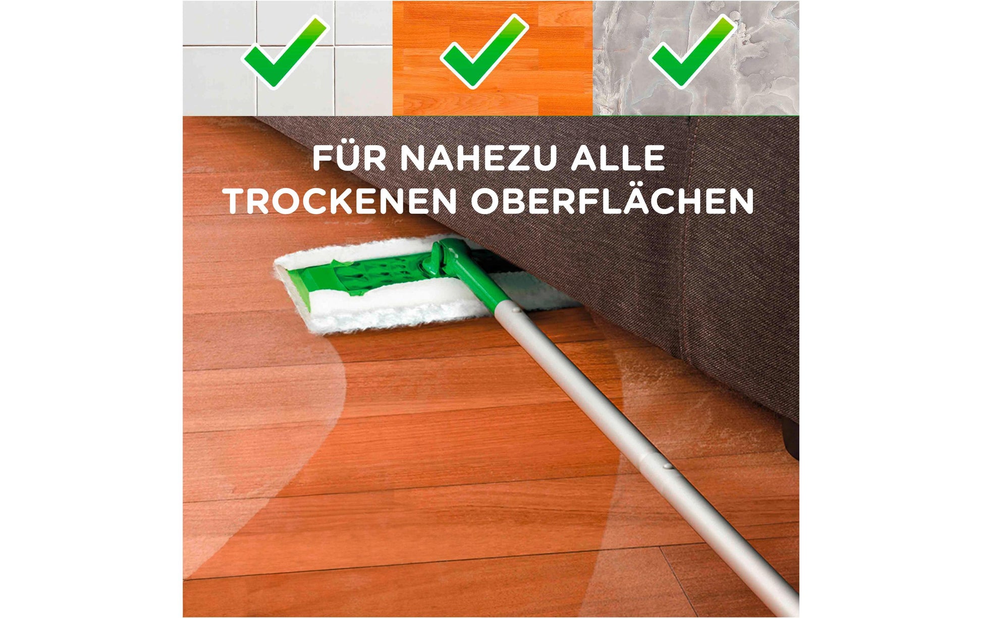 Swiffer Trocken Wischtücher 3D – Mikrofaser – Weiss – 14 Stk.