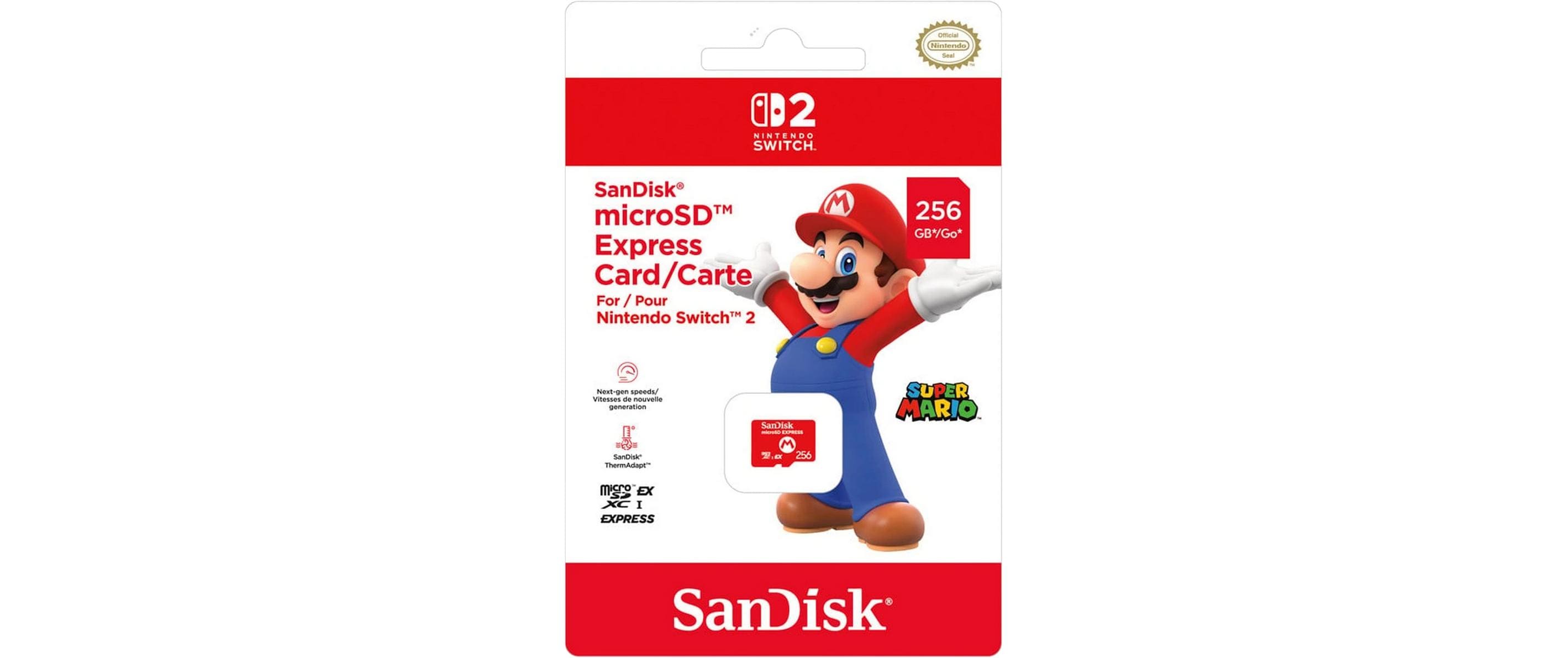 Nintendo SanDisk microSD EXPRESS microSDXC 256 GB – UHS-I, 880/650 MB/s, inkl. SD-Adapter