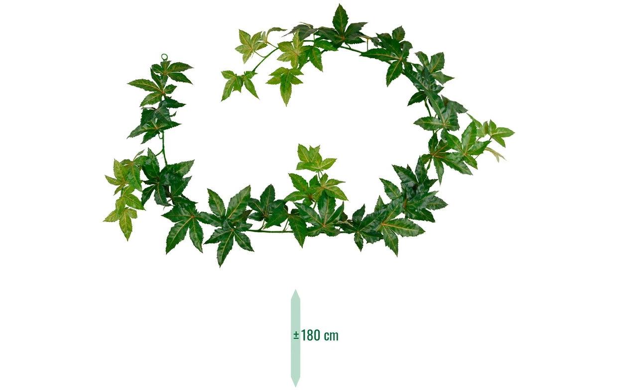 Botanic-Haus Girlande – 1,8 m – Kunststoff, grün, 12-teilig