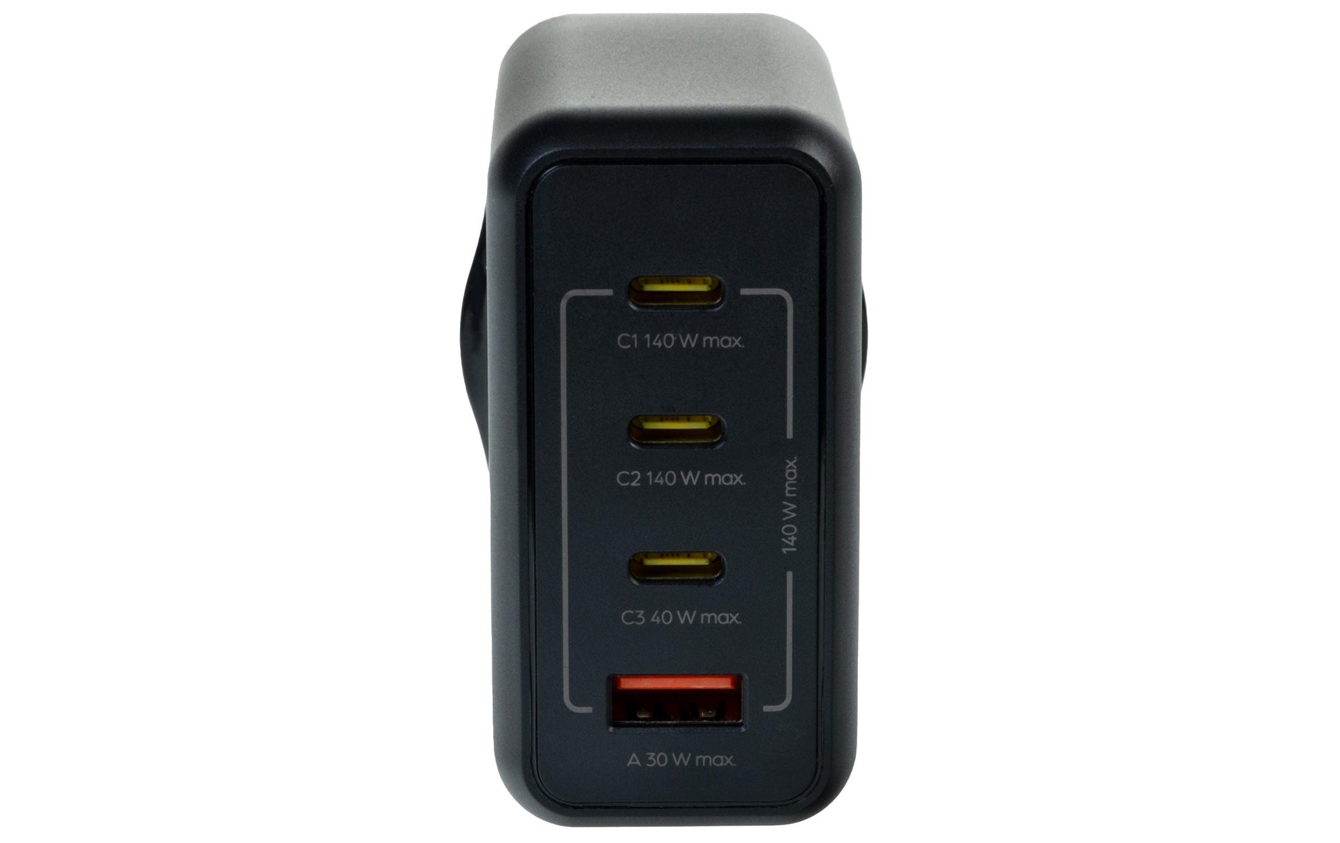 ONIT GaN-Netzteil – 140 W, 3× USB-C + 1× USB-A, PD, PPS, QC