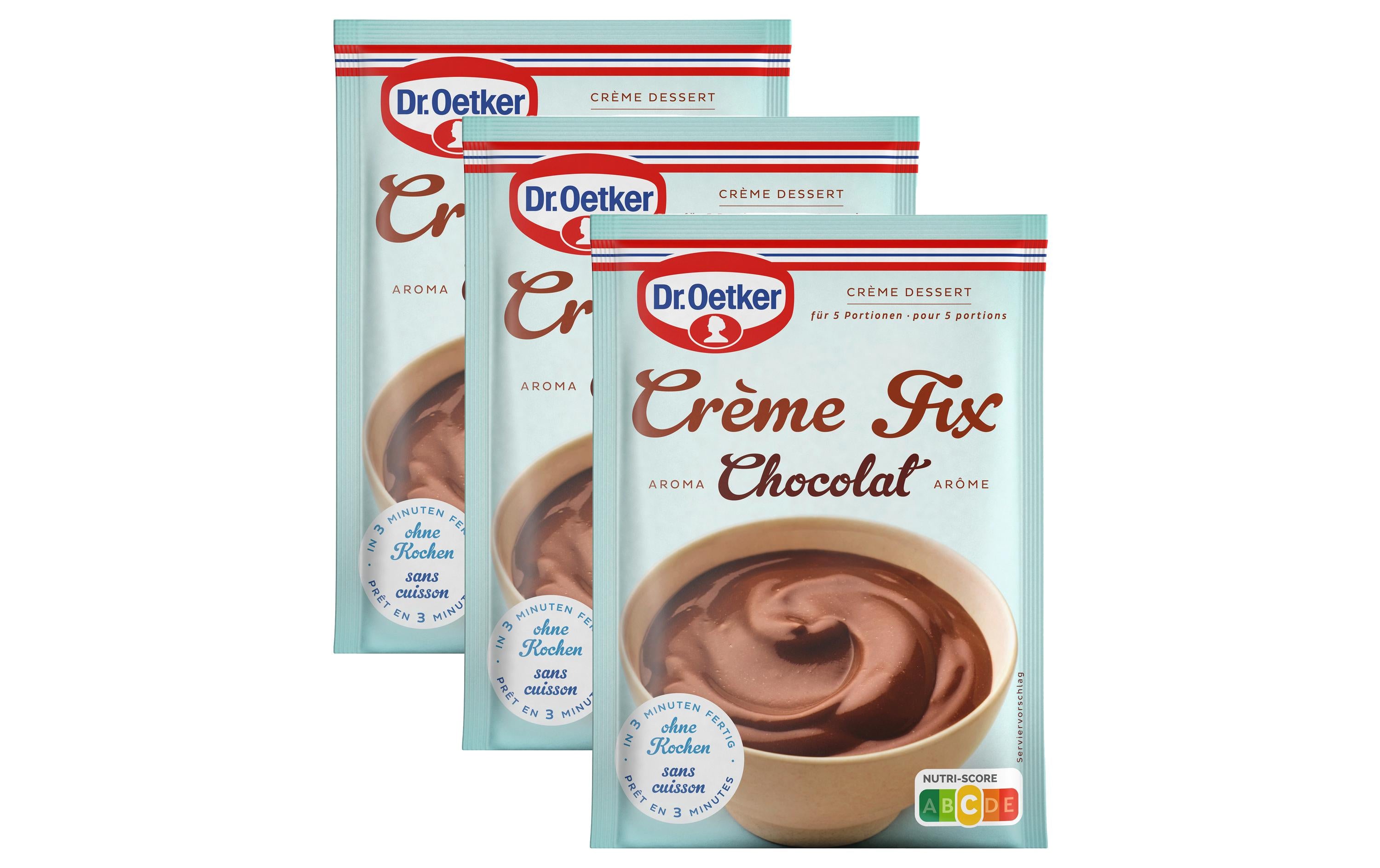 Dr. Oetker Crème Fix – Schokolade Trio – 3 × 113 g