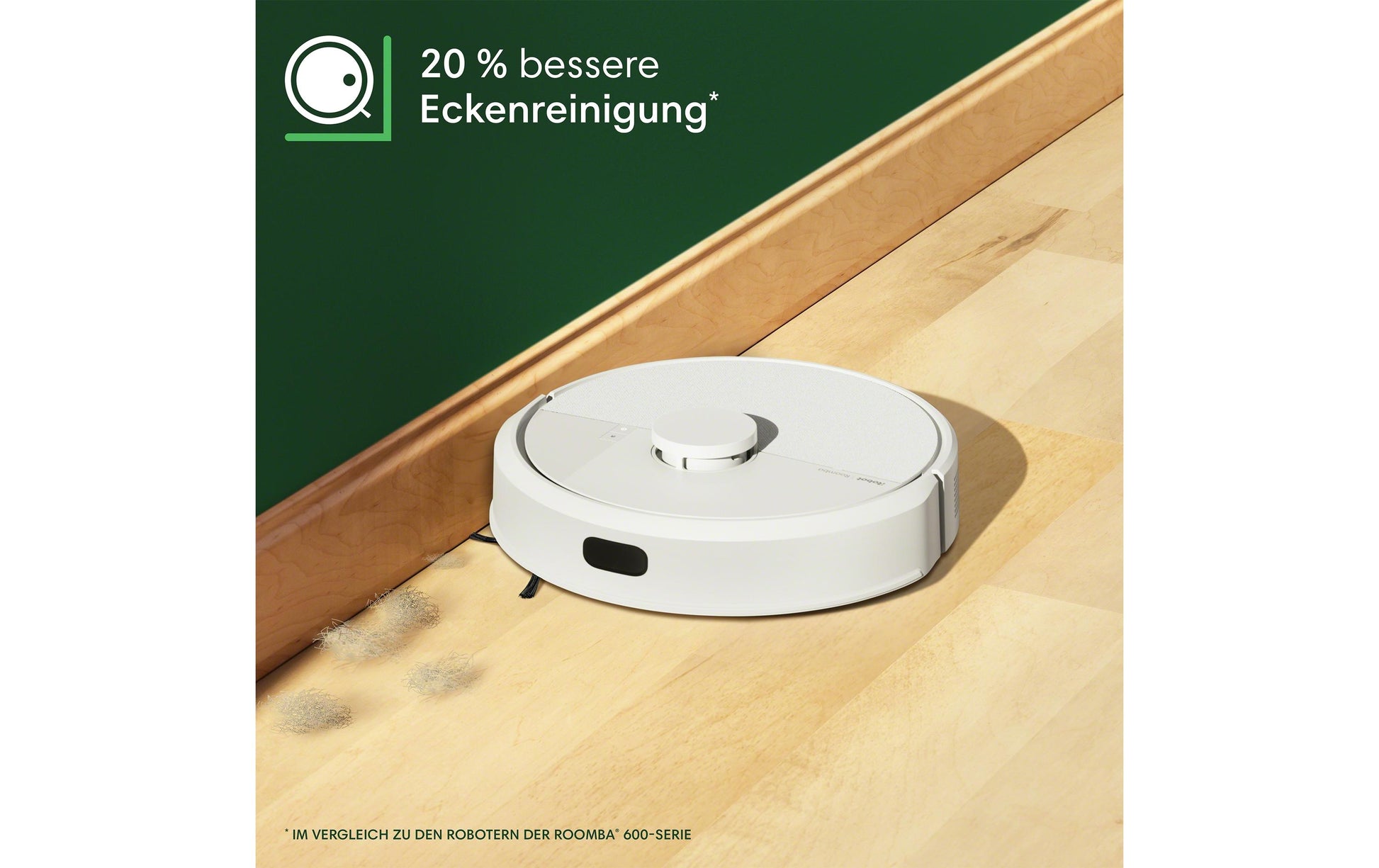 iRobot Roboterstaubsauger Roomba 105 – 0,2 l, Akkubetrieb, 3 Stufen, 33,1 × 33,5 × 10,4 cm