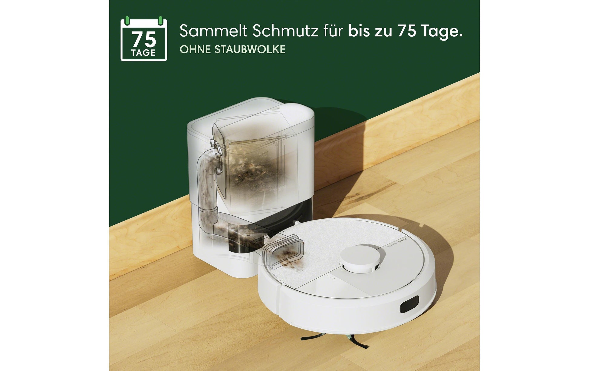 iRobot Roboterstaubsauger Roomba 105 – 0,2 l, Akkubetrieb, 3 Stufen, 33,1 × 33,5 × 10,4 cm