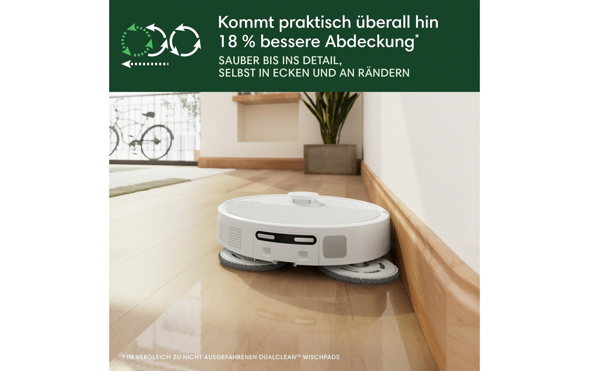 iRobot Roboterstaubsauger Roomba P505 Combo+AutoWash Dock – 0,3 l, Akkubetrieben, 3 Stufen, 35,7 × 35,1 × 10,6 cm