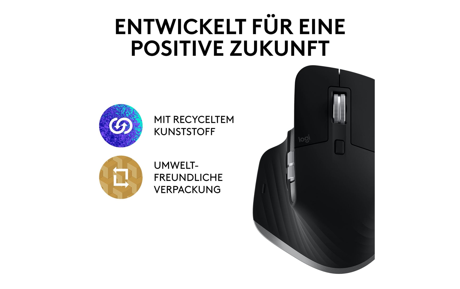Logitech MX Master 3S für Mac Maus – kabellos, Space Grau