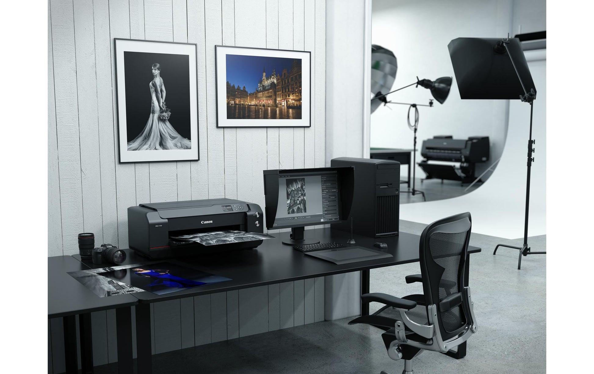 Canon PIXMA Pro-1100 – Fotodrucker, A2, Farbe, LAN/WLAN/USB, 2400 × 1200 dpi